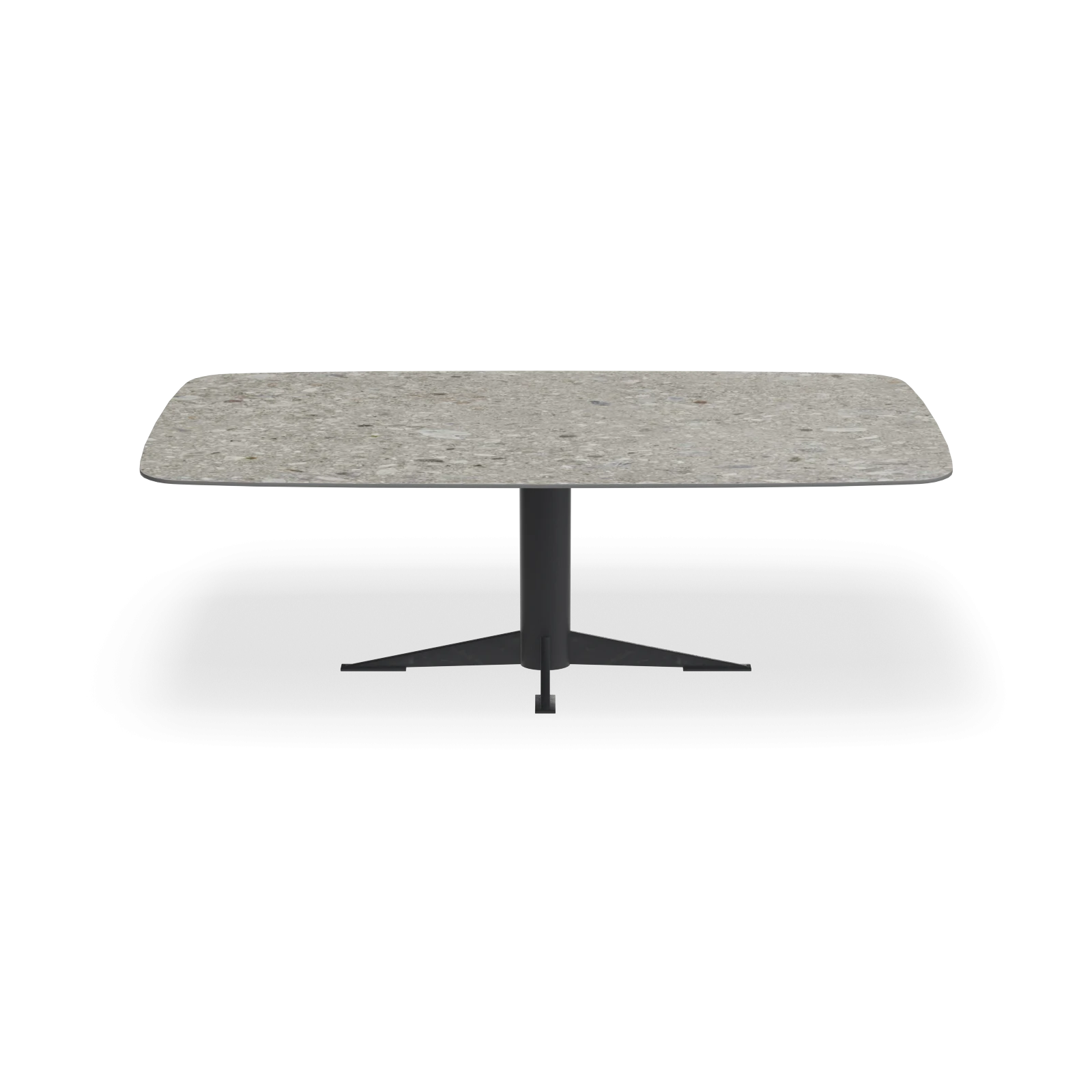 Eettafel Westfield - Deens Ovaal Keramiek Stone Look Ceppo di Grey Natur Satin (220x110cm)