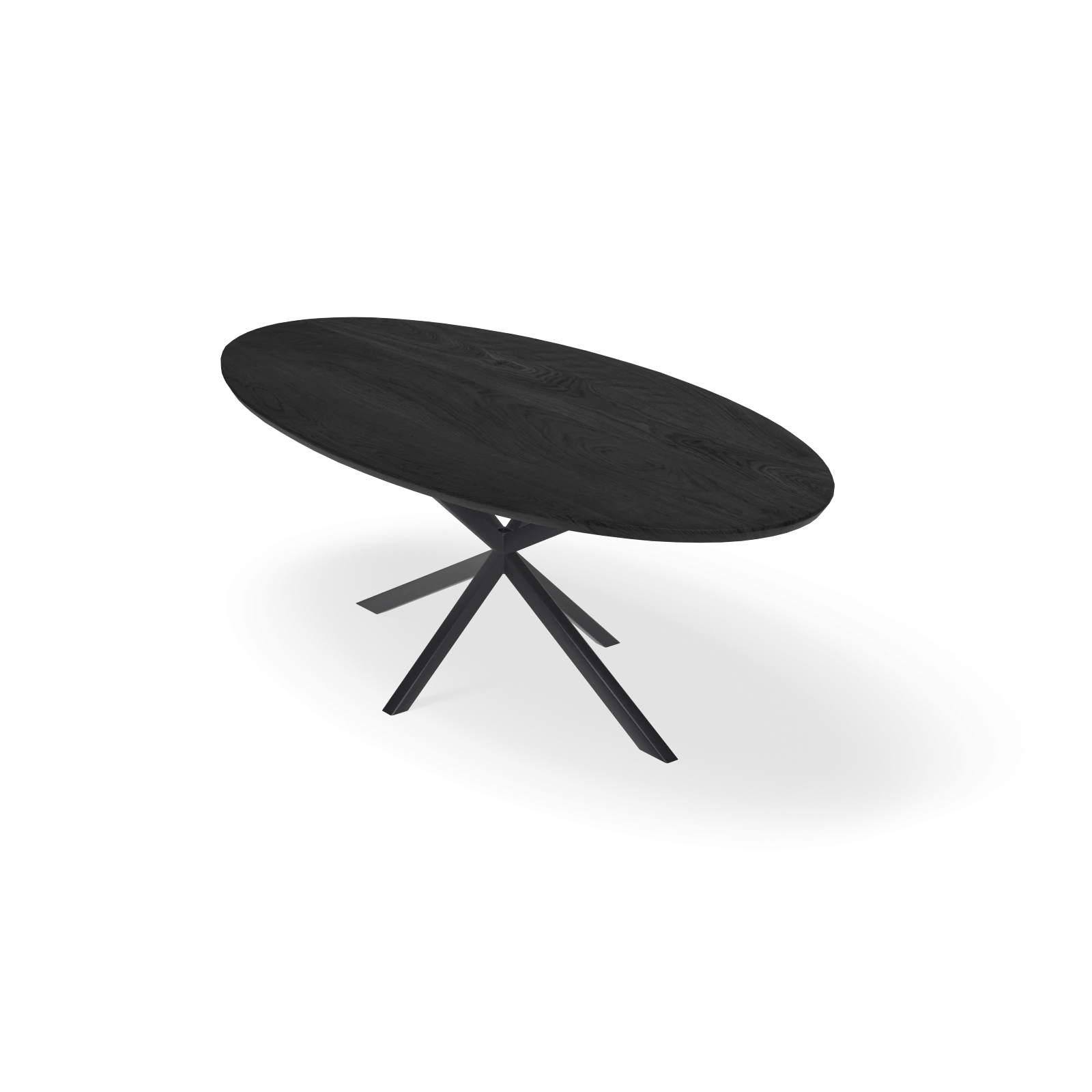 Eettafel North - Ovaal Eiken Black Sky (220x110cm)
