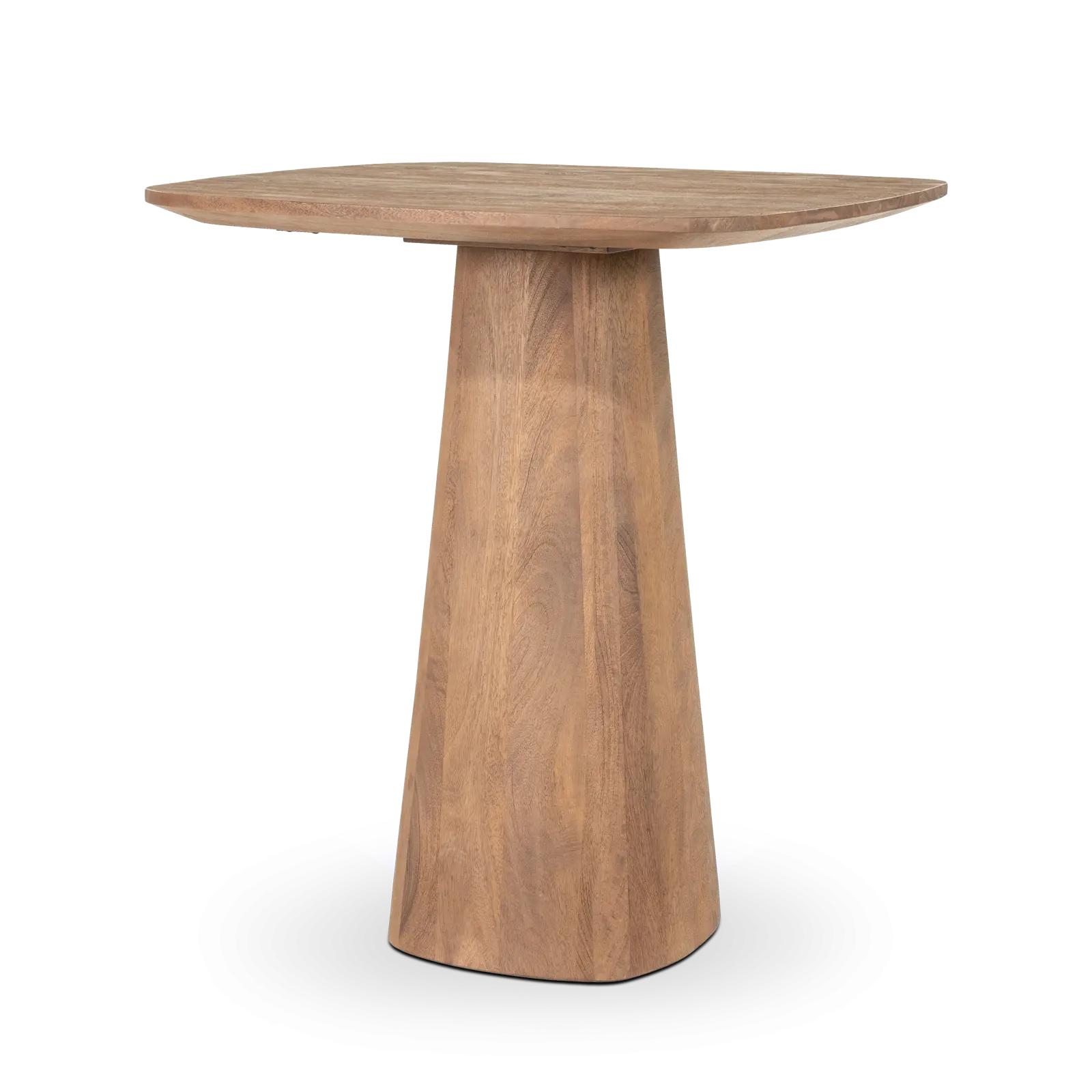 Bartafel Aron - vierkant 80x80 cm - Mangohout Lichtbruin