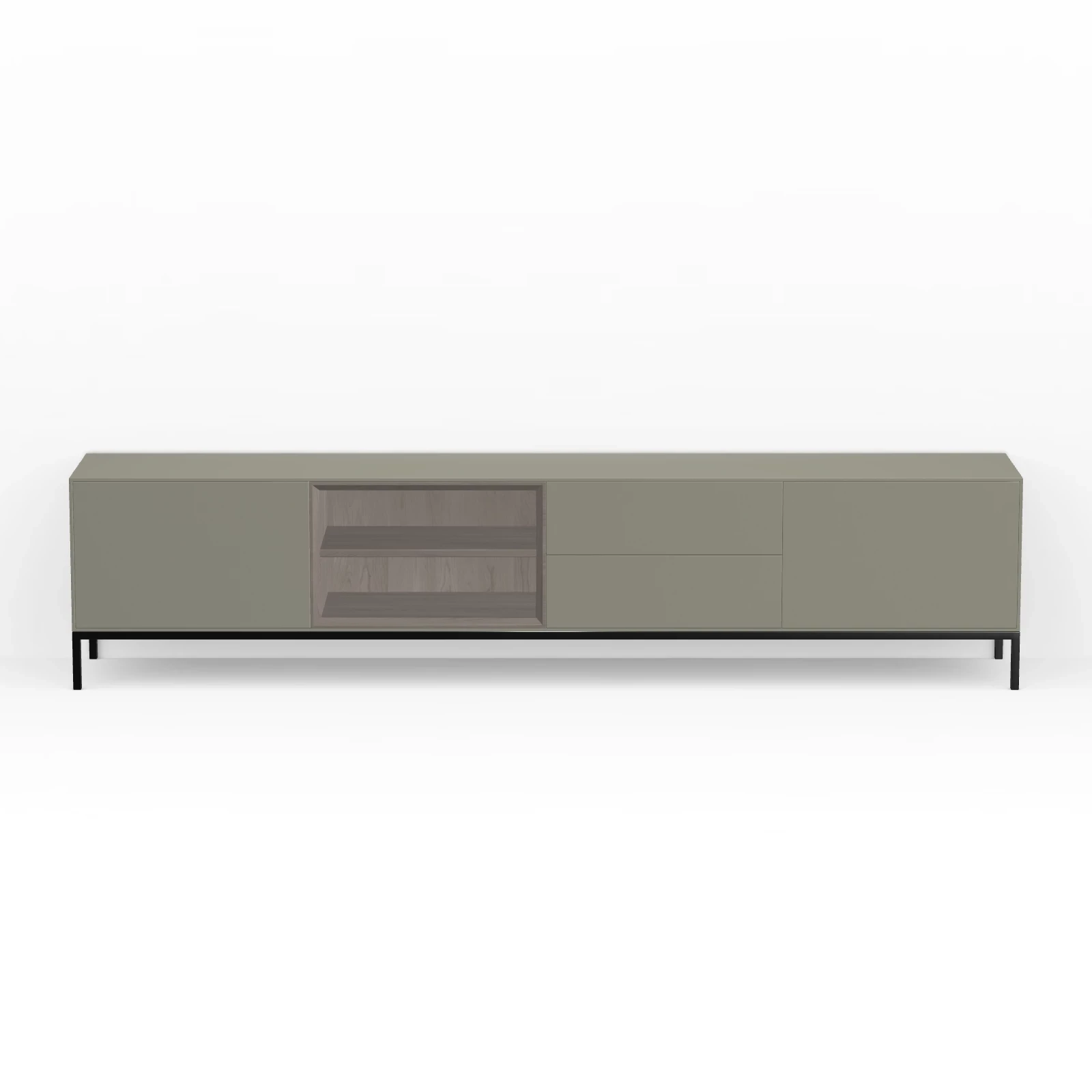 TV Meubel Moss Grey 240cm Poot
