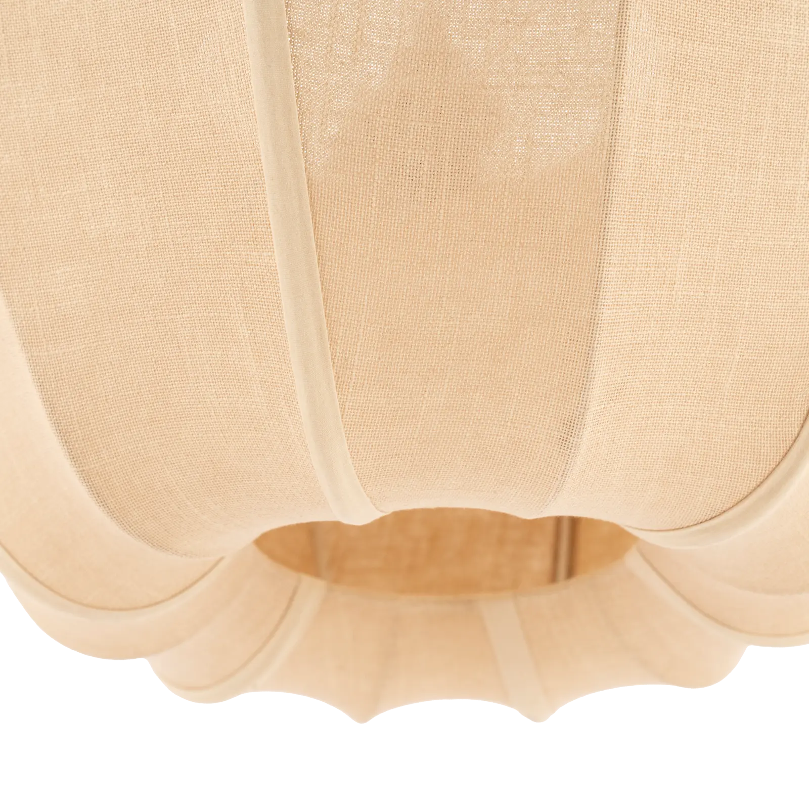 Hanglamp Sora 1 - rond Ø48 cm - stof Linnenlook Natural