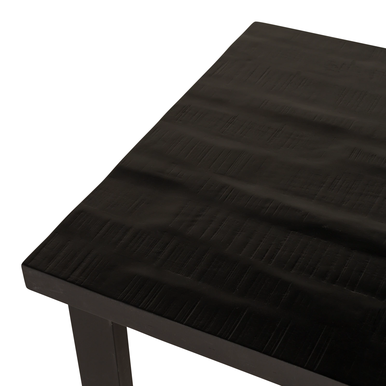 Bartafel (140x80cm) Steelwood - Zwart