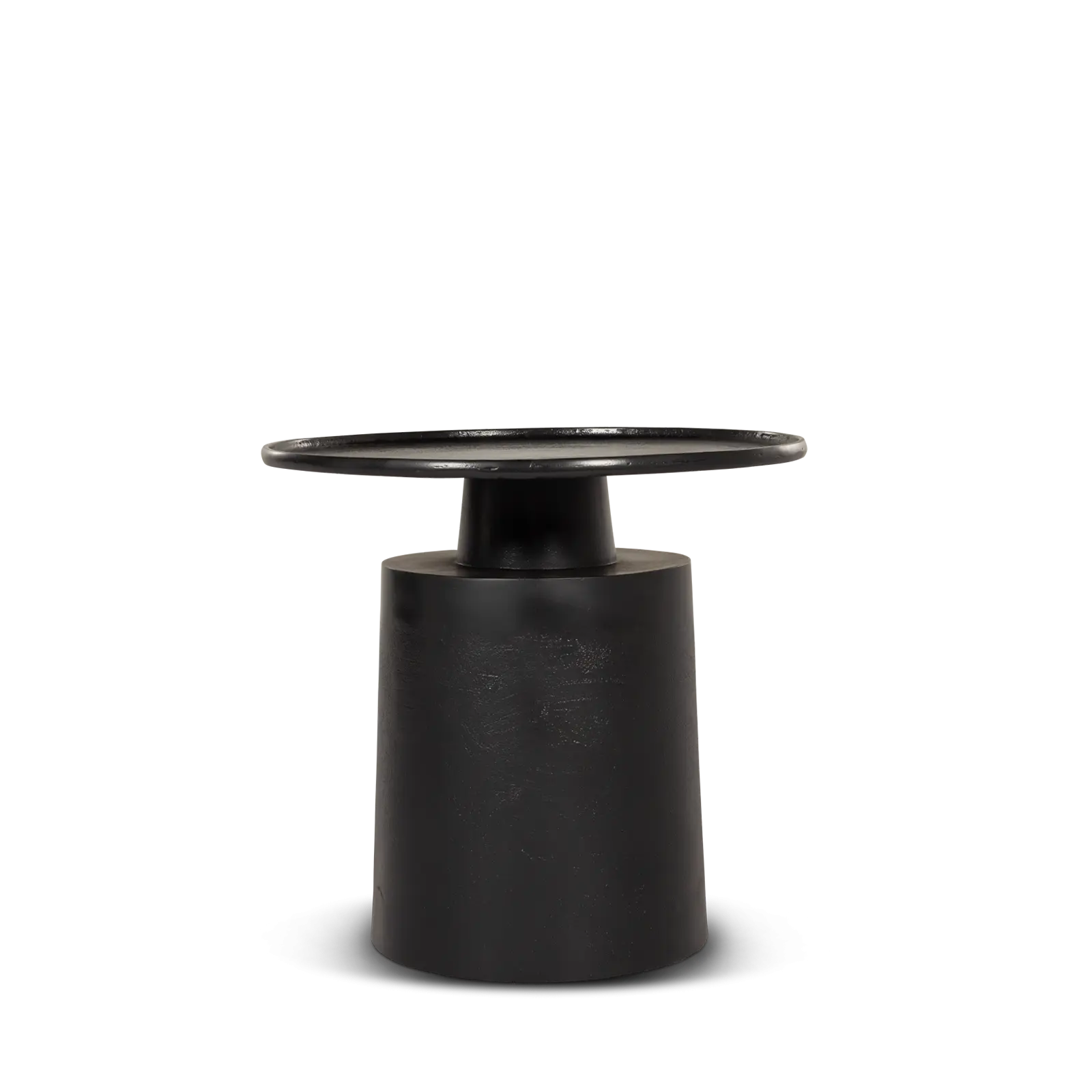 Bijzettafel Nessa - rond Ø50 cm - metaal Zwart - opruiming