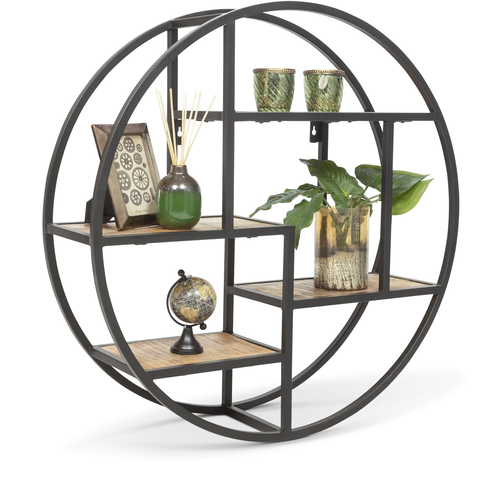 Wandrek Cyrus - rond Ø75 cm - Mangohout Naturel