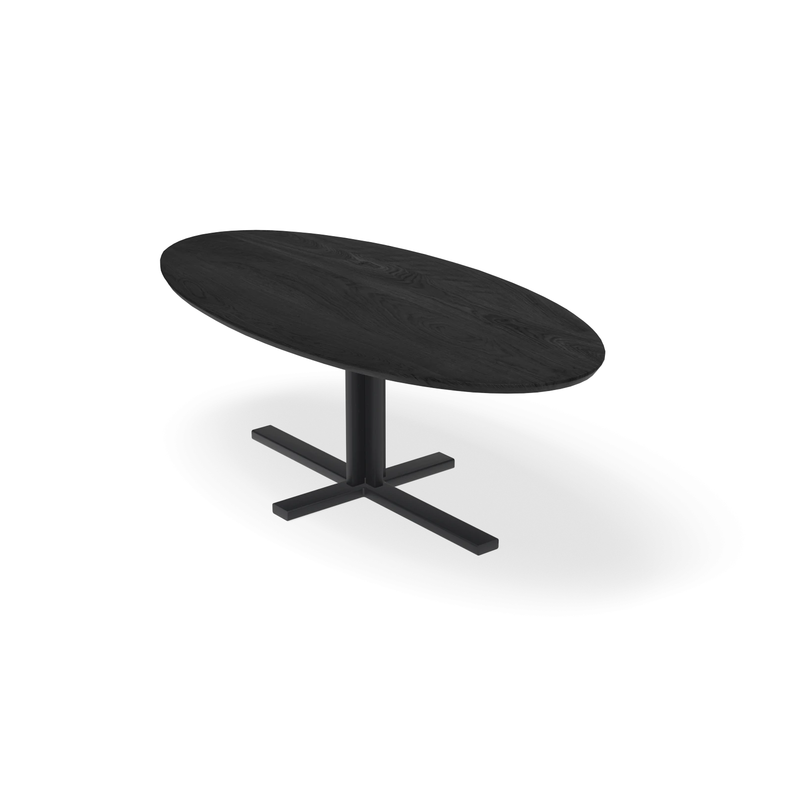 Eettafel Kolos - Ovaal Eiken Black Sky (220x110cm)