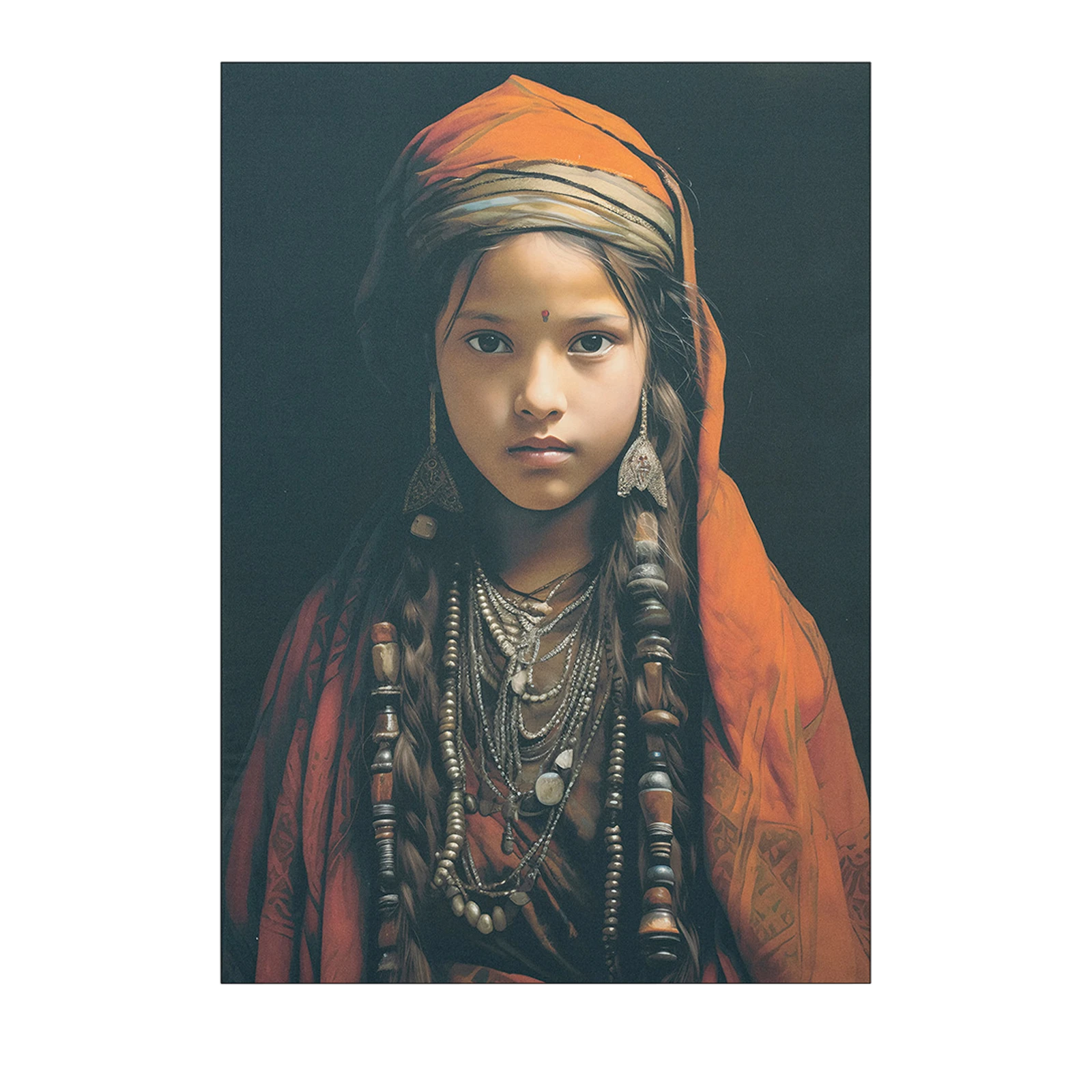 Wanddecoratie 190x145 Traditional Child Girl (large)
