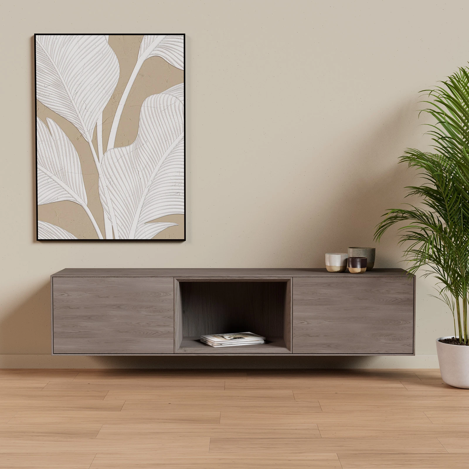 TV Meubel Mice Grey 180cm Zwevend