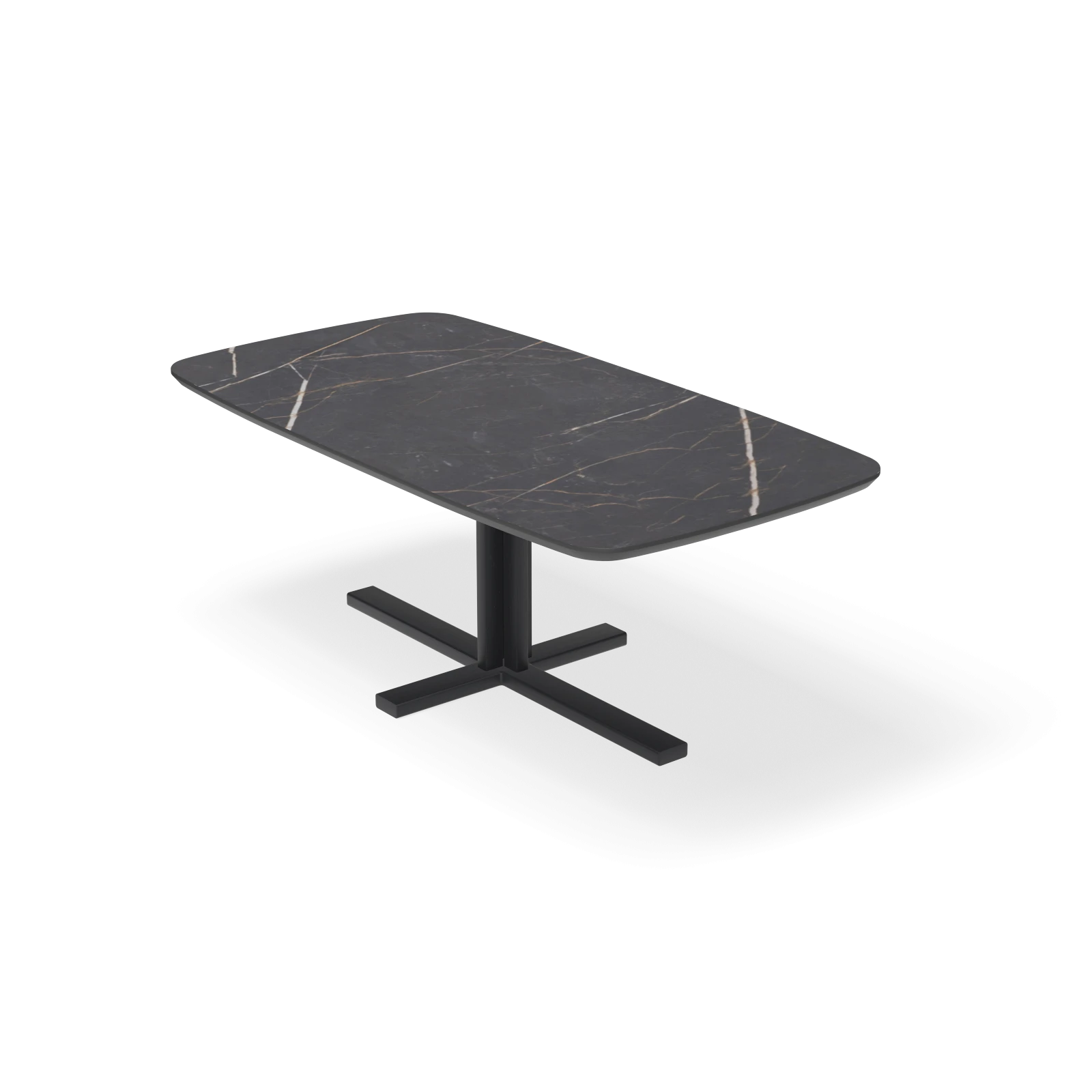 Eettafel Kolos - Deens Ovaal HPL Marmerlook (200x105cm)