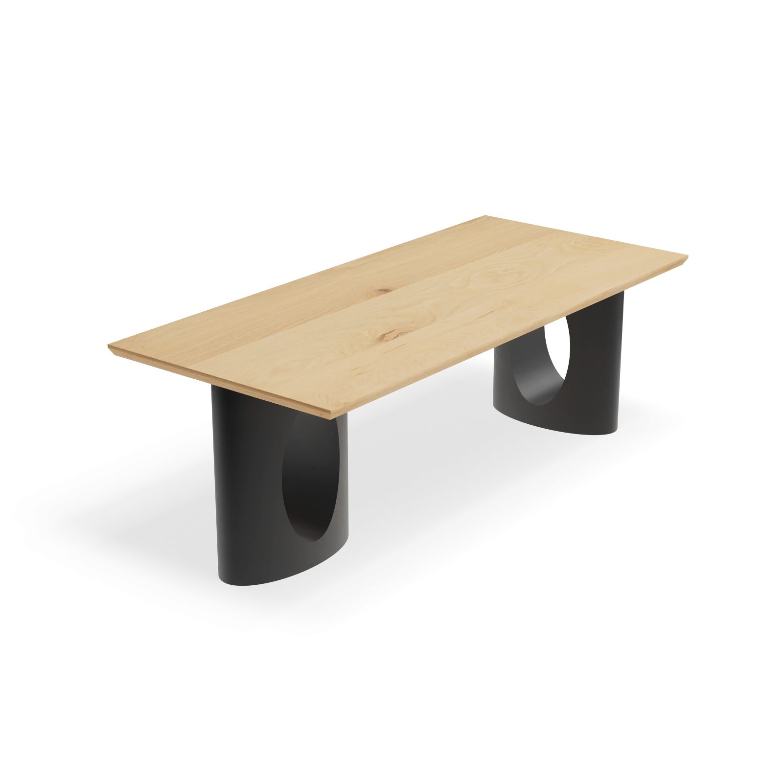 Eettafel Cone - Rechthoek Nature White (220x100cm)