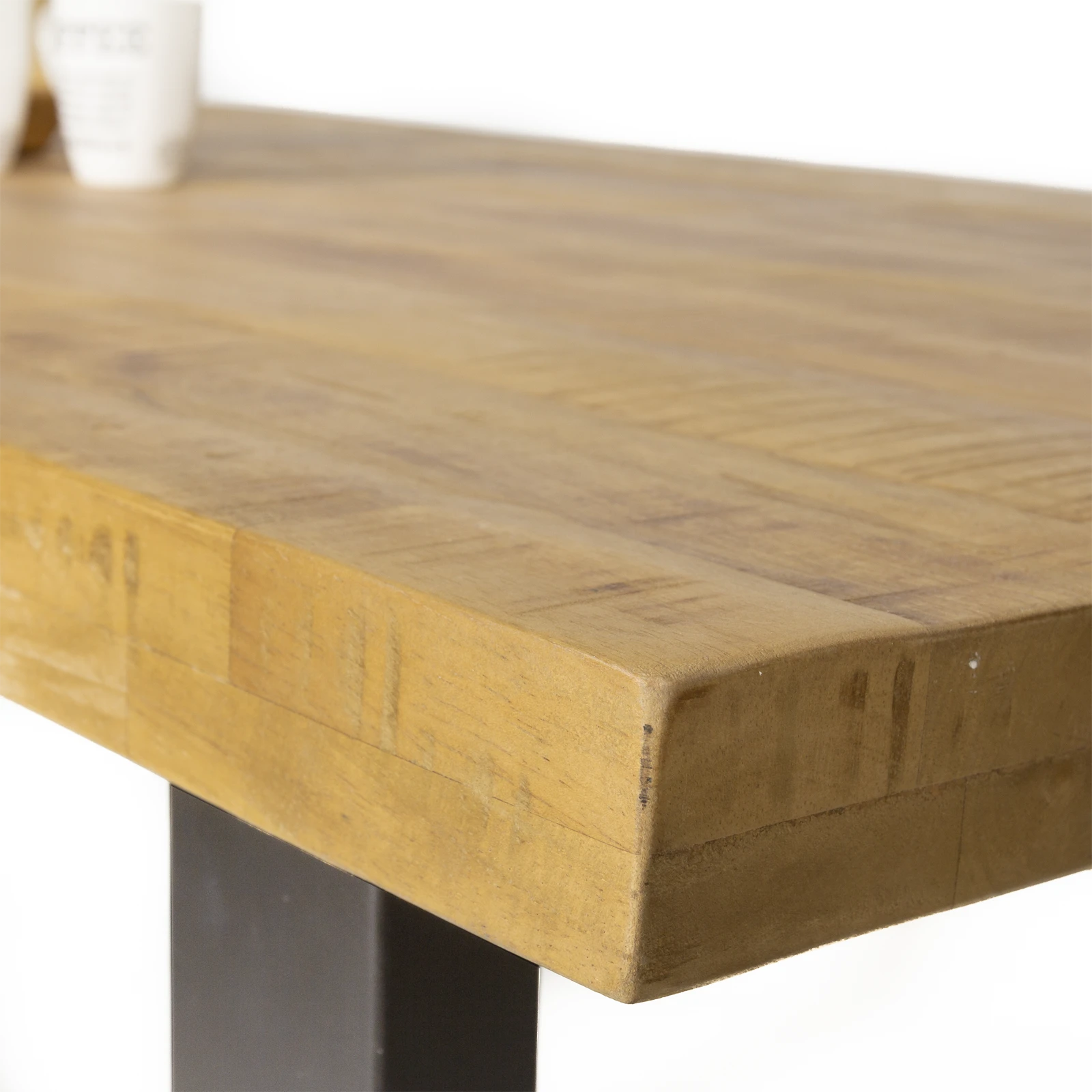Bartafel (140x80cm) Steelwood - Seasoned Brown