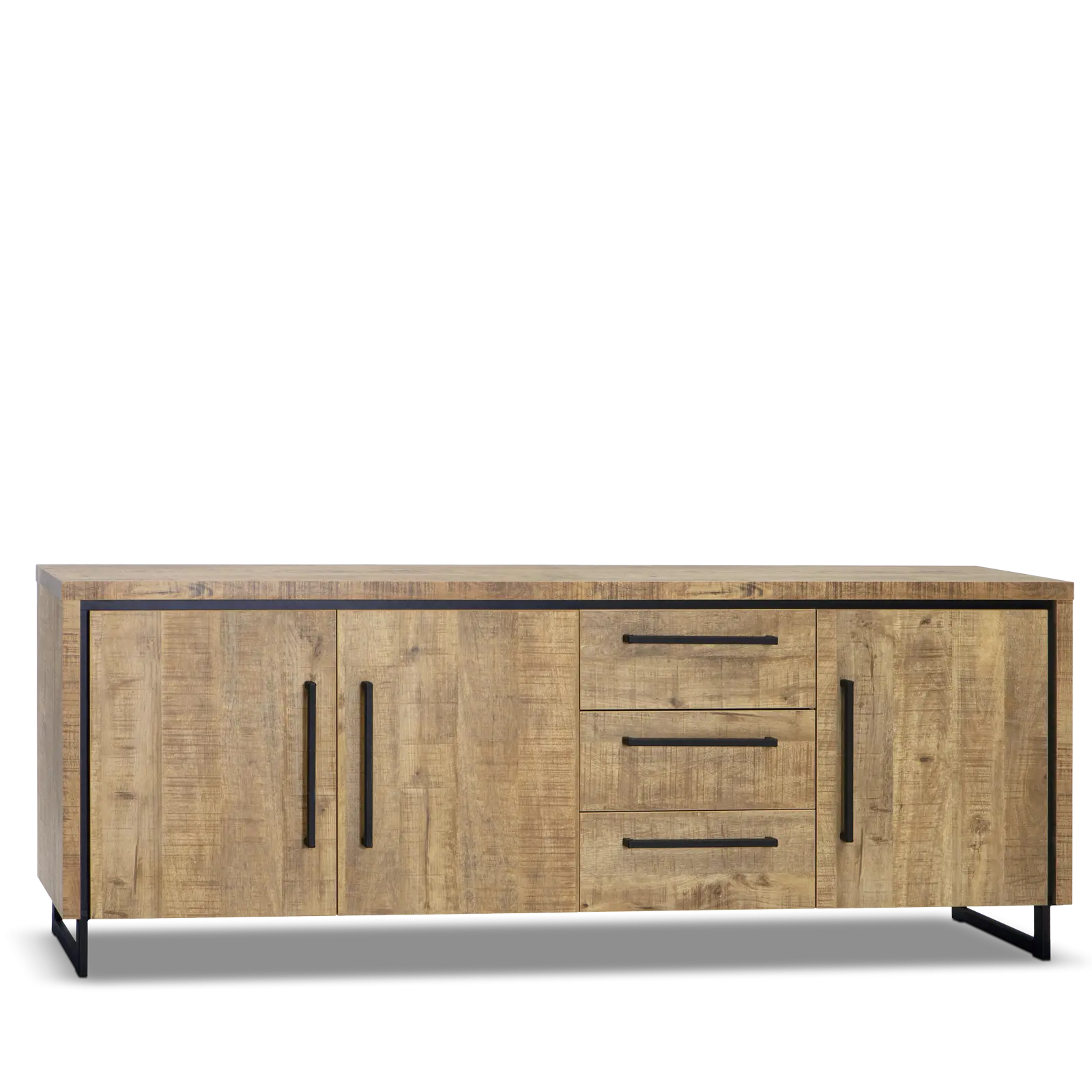Dressoir Sheridan - 225 cm - Lamulux Mango - 3 deuren, 3 laden