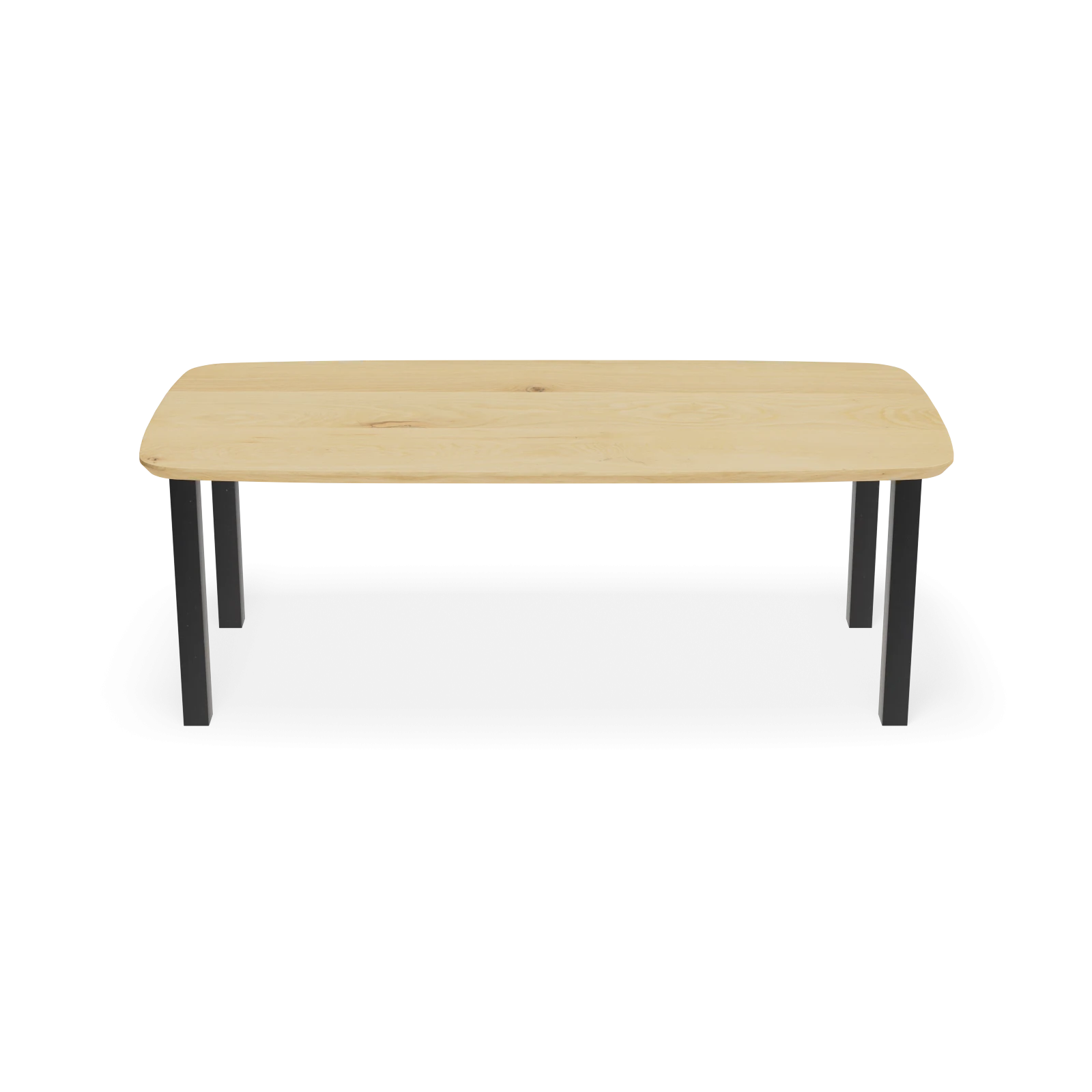 Eettafel Rechte poot(80cm) - Deens Ovaal Eiken Nature White (220x110cm)