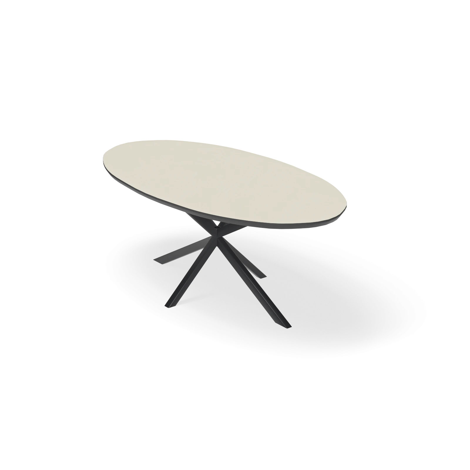 Eettafel North - HPL Stone Beige (200x105cm)