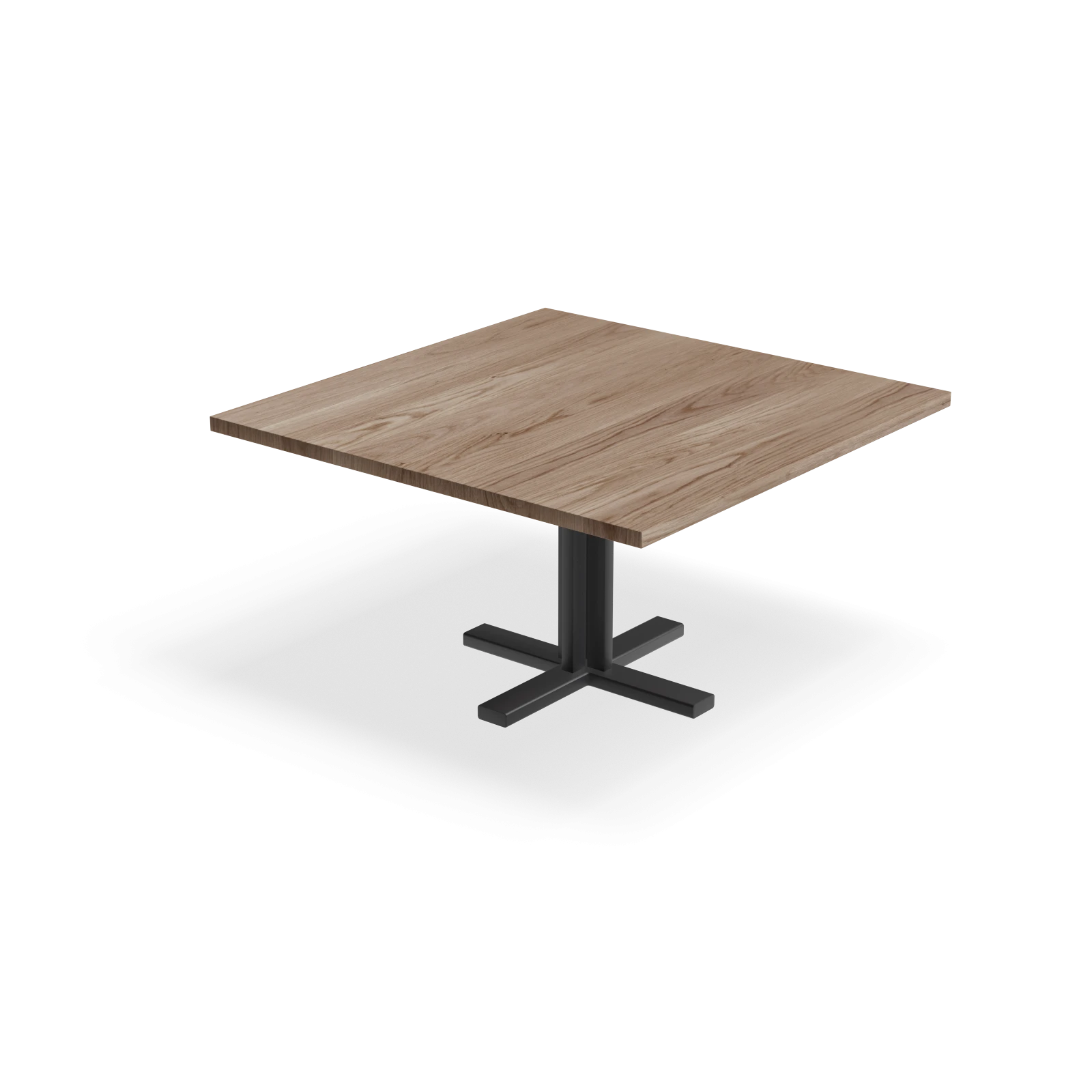 Eettafel Kolos - Vierkant Eiken Kiezel (140x140cm)