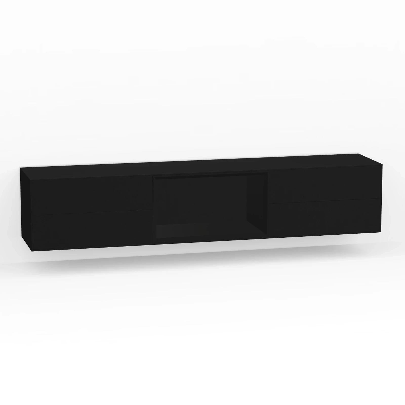 TV Meubel Black 200cm Zwevend
