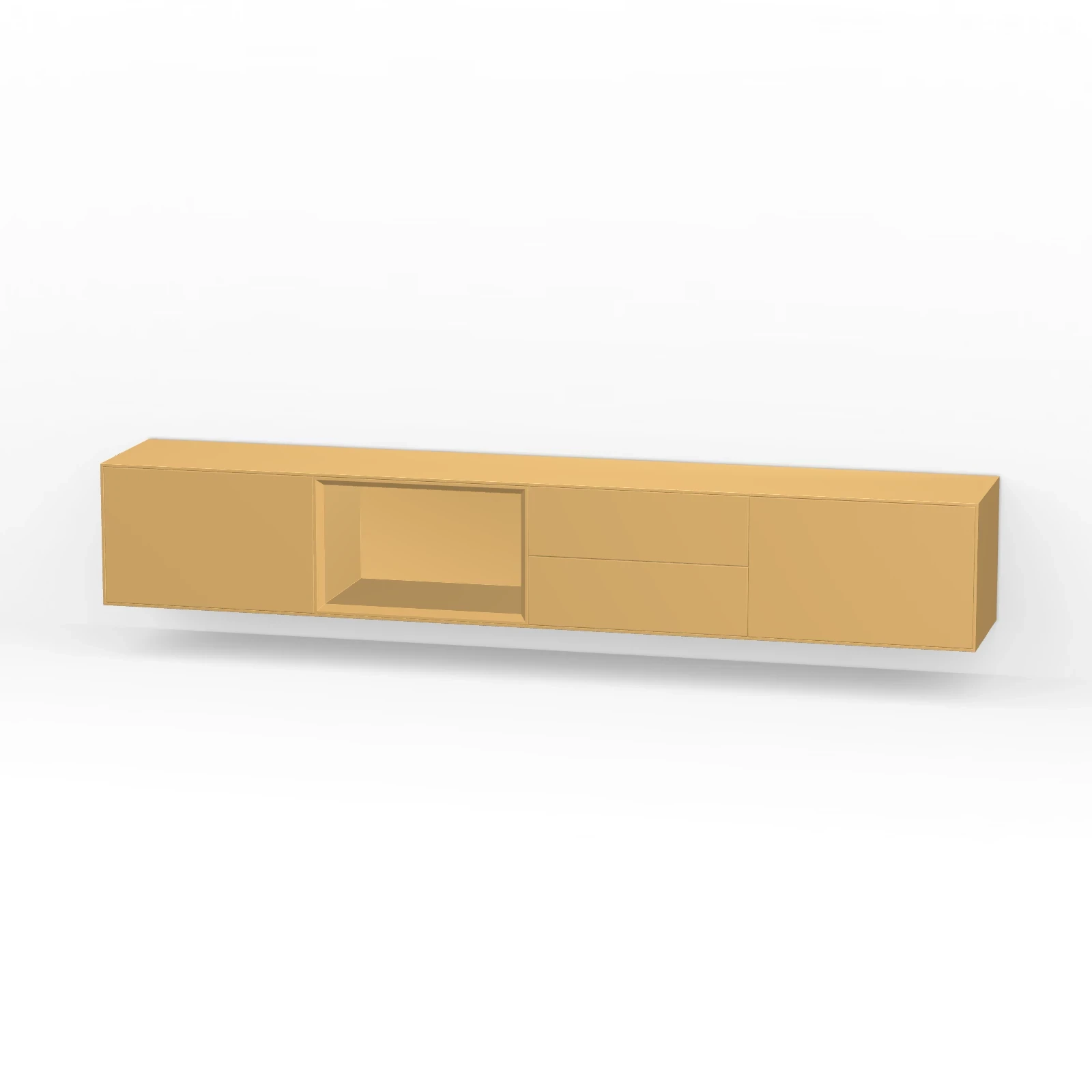 TV Meubel Deep Bamboo Yellow 240cm Zwevend