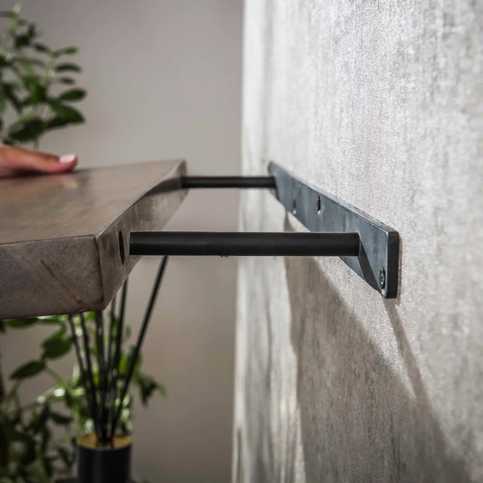 Wandplank Carve - 60 cm - Acaciahout Bruin