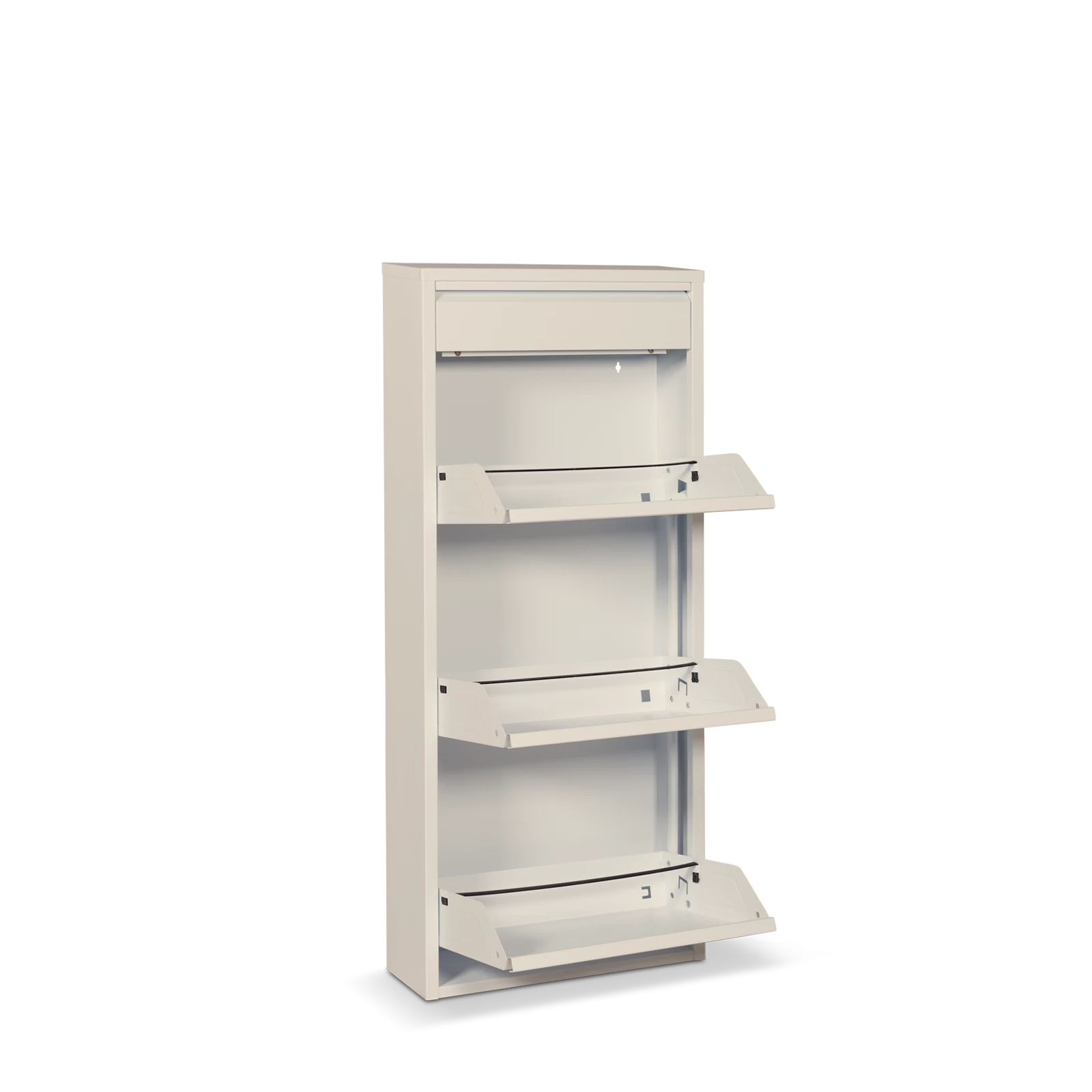 Schoenenkastje Shoes (3 vakken+1 klein vak) - Mat Beige