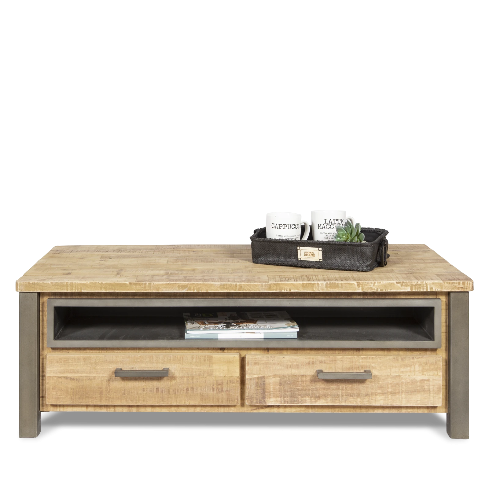 Salontafel Steelwood - Seasoned Brown