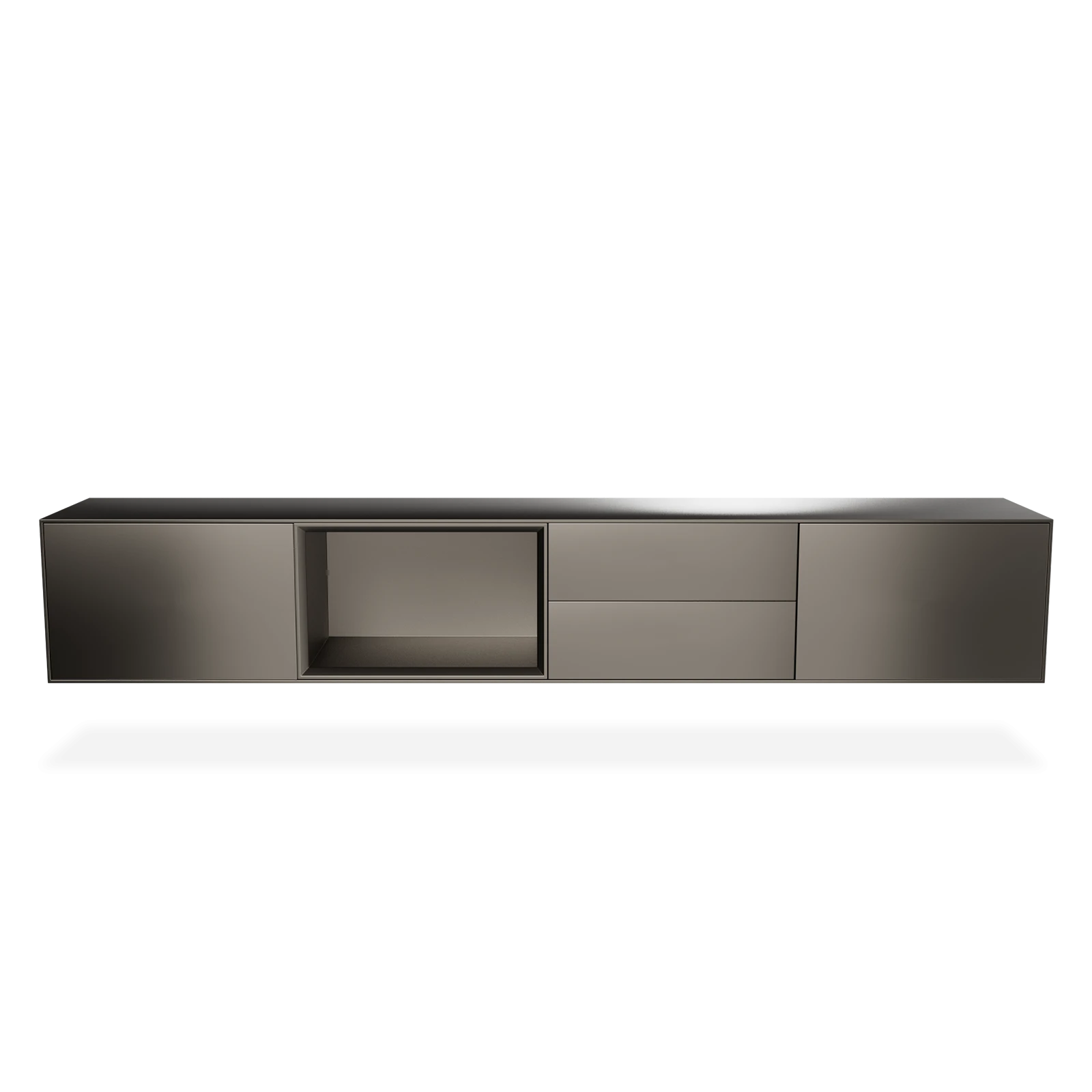 TV Meubel Pearl Mouse Grey 240cm Zwevend