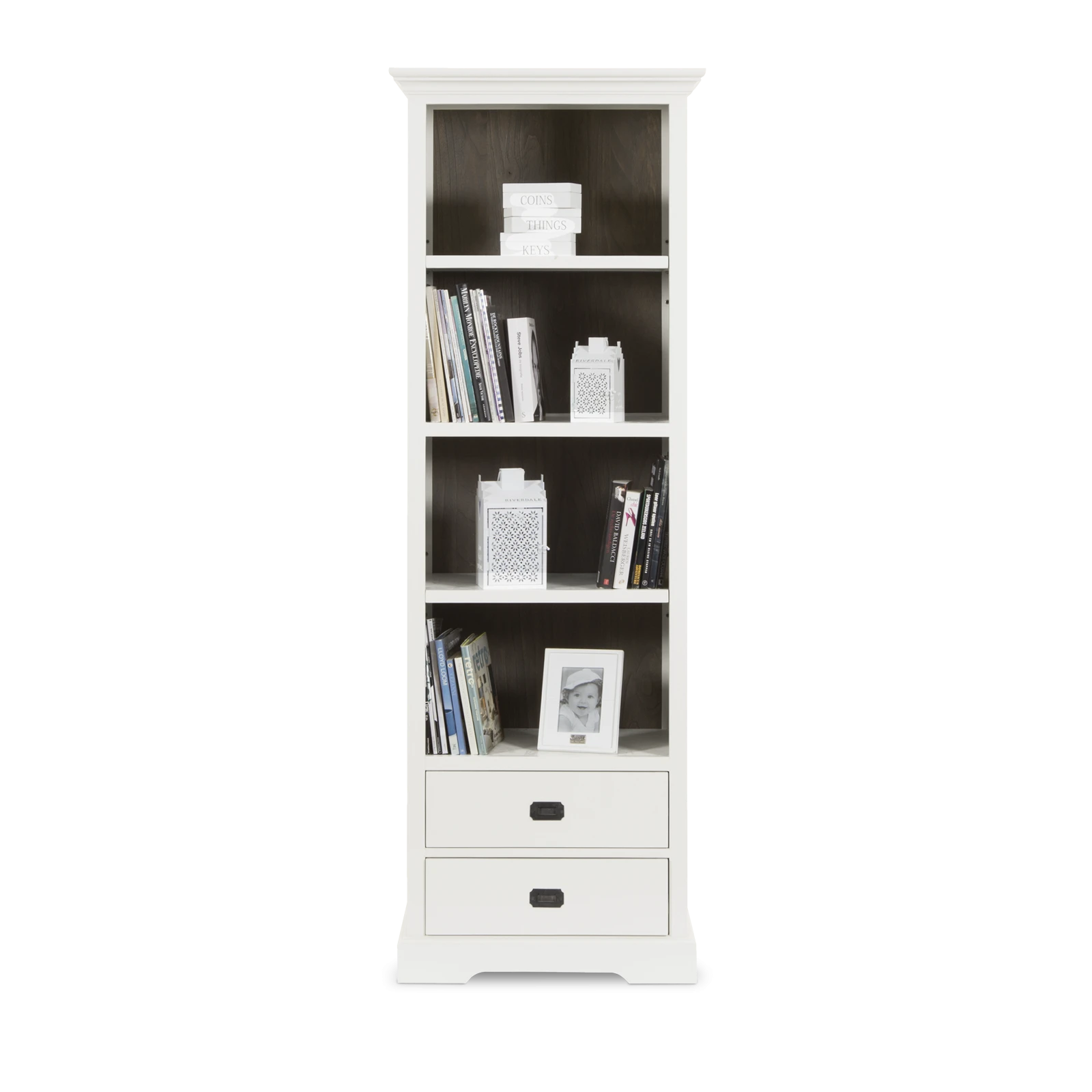 Boekenkast Lakewood - Clear/Mindi Donkerbruin
