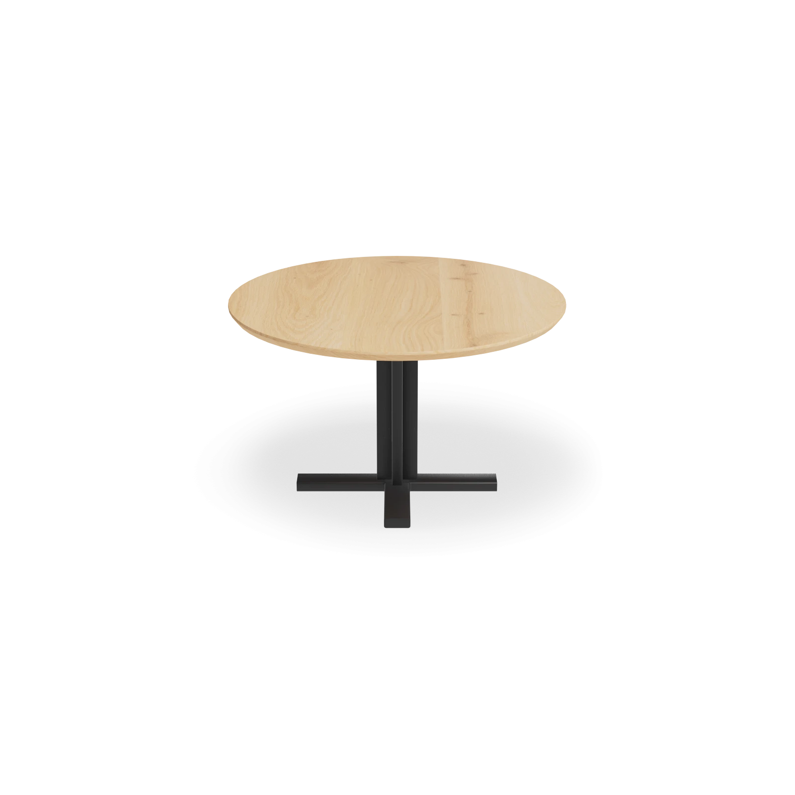 Eettafel Kolos - Rond Eiken Nature White (130cm)