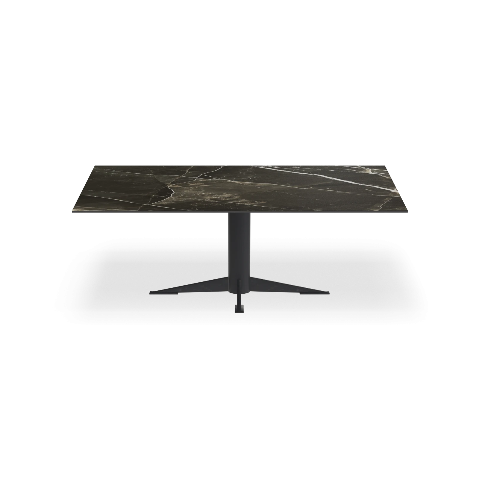 Eettafel Westfield - Rechthoek Keramiek Calacatta Black Satin (200x100cm)