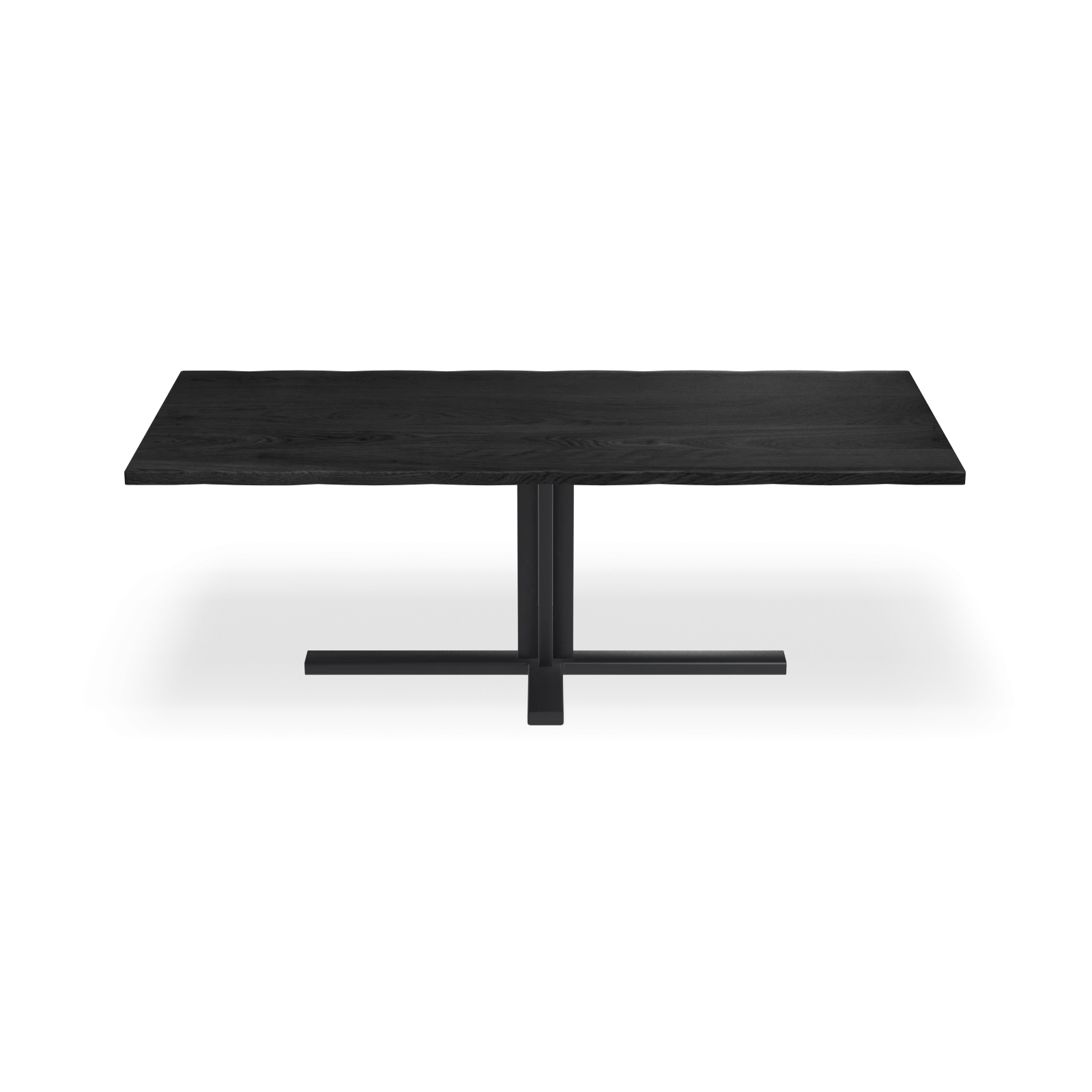 Eettafel Kolos - Rechthoekig Boomstam Eiken Black Sky (220x100cm)
