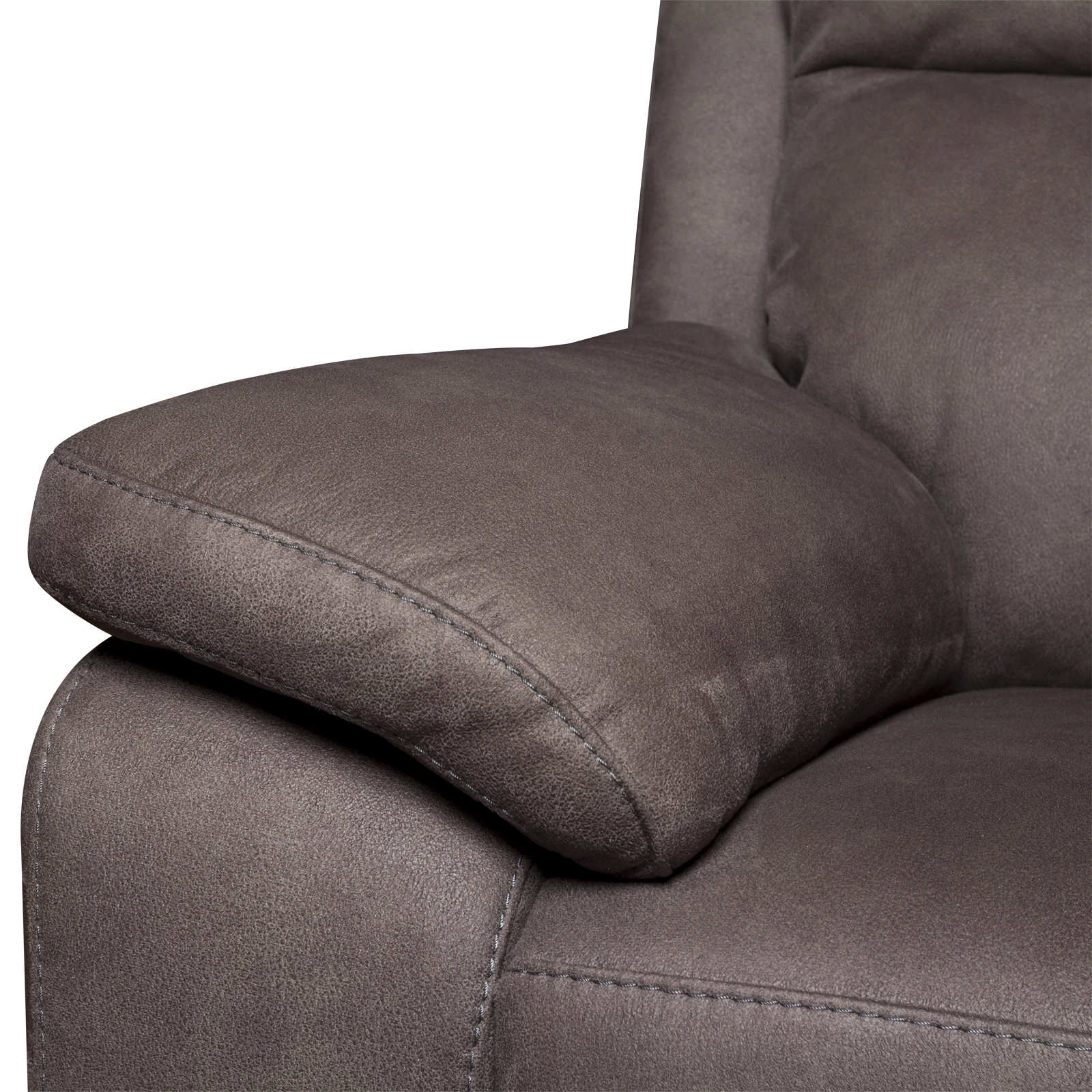 2,5 zitsbank (eendelig - 2 relaxfuncties met USB) Lucius Select - Billy Joe Grey