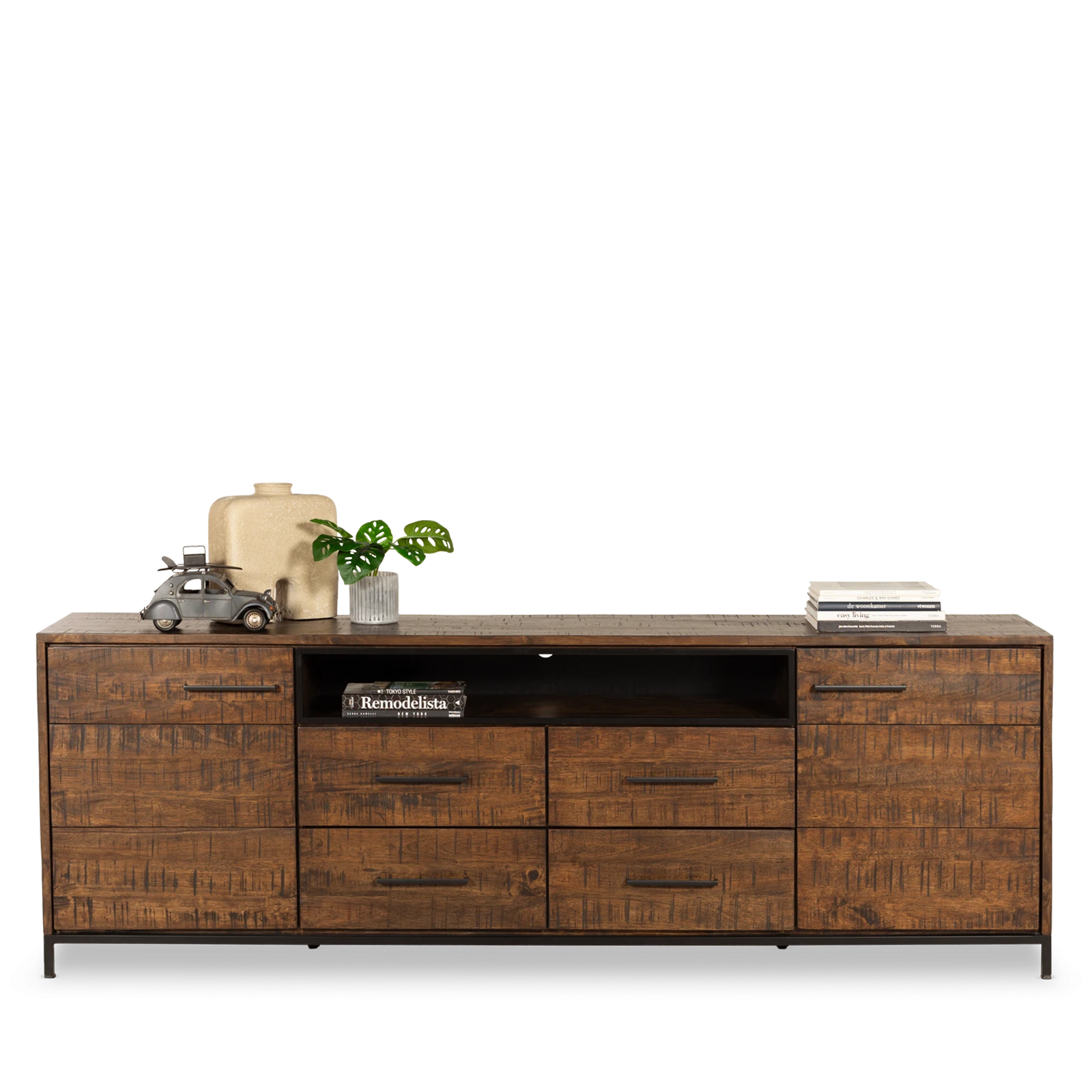 Tv meubel (hoog) Panama - Darkbrown