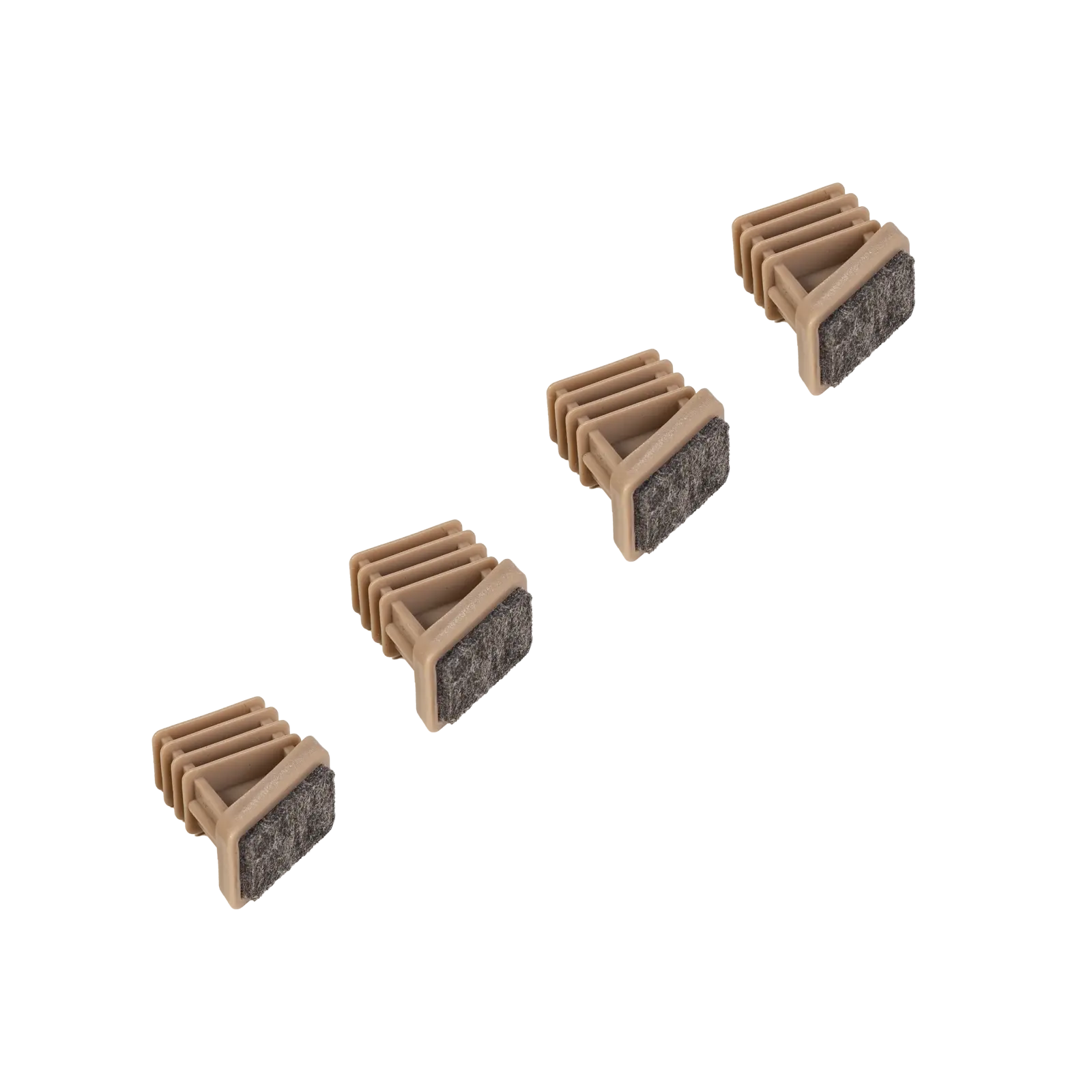 Dop (set van 4) Poot H - Home - Taupe