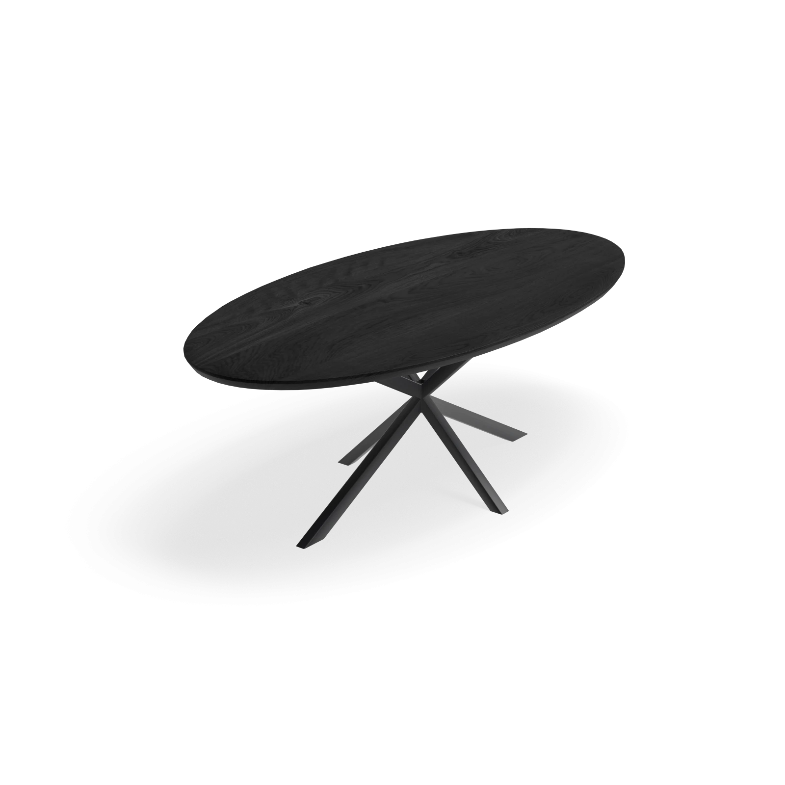 Eettafel North - Ovaal Eiken Black Sky (220x110cm)