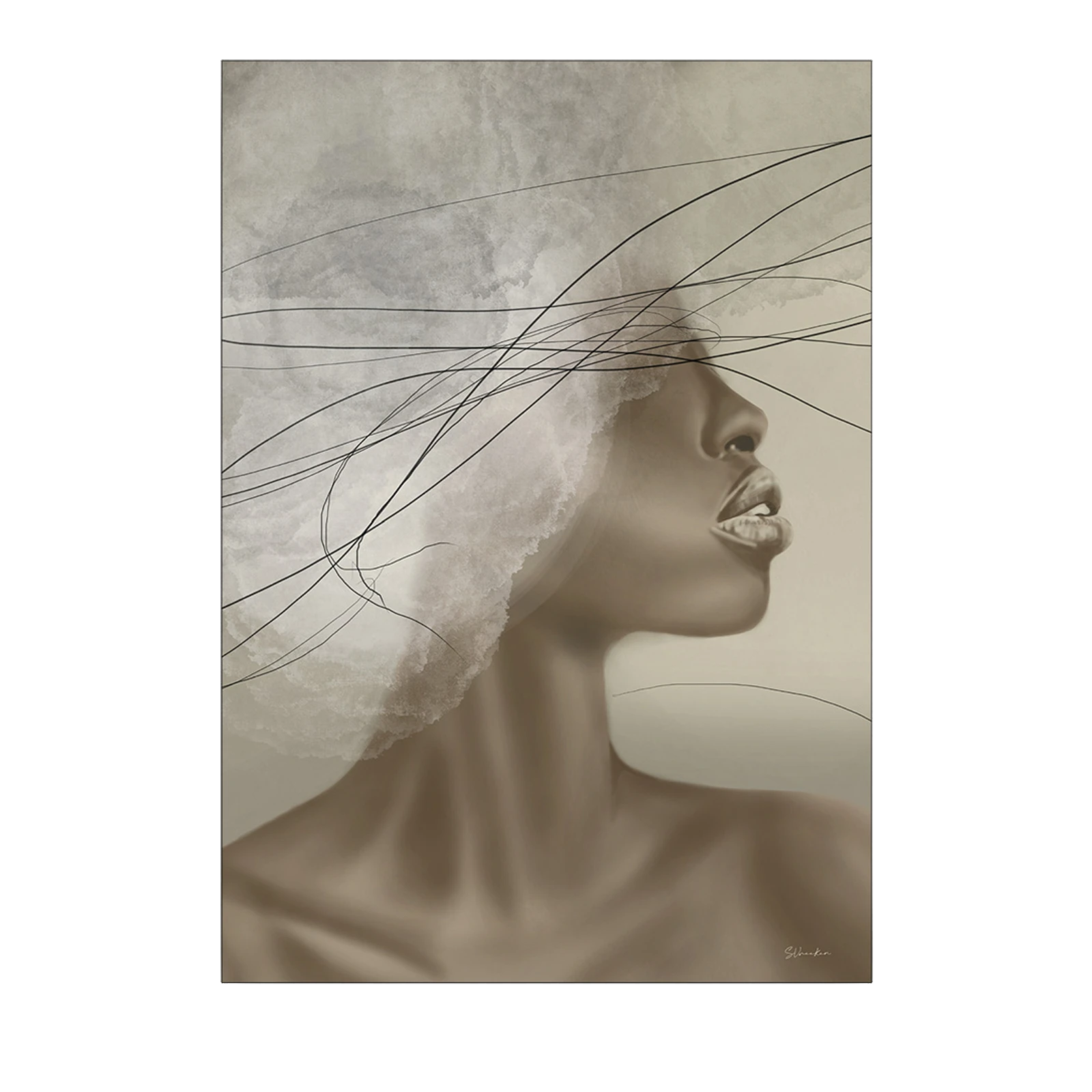 Wanddecoratie 190x145 Cloudy Thoughts (large)