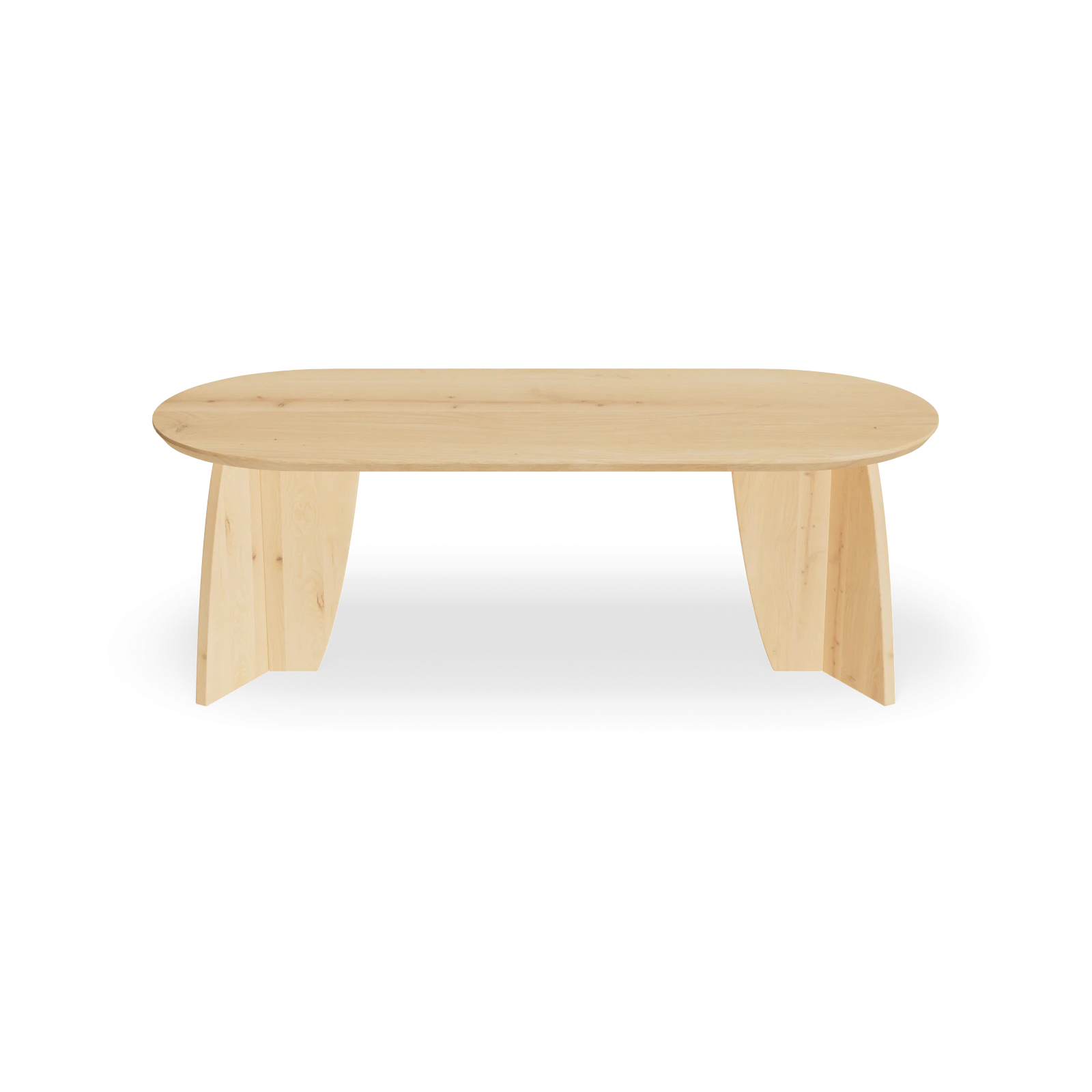 Eettafel Chizu - Halve Cirkel Nature White (220x90cm)