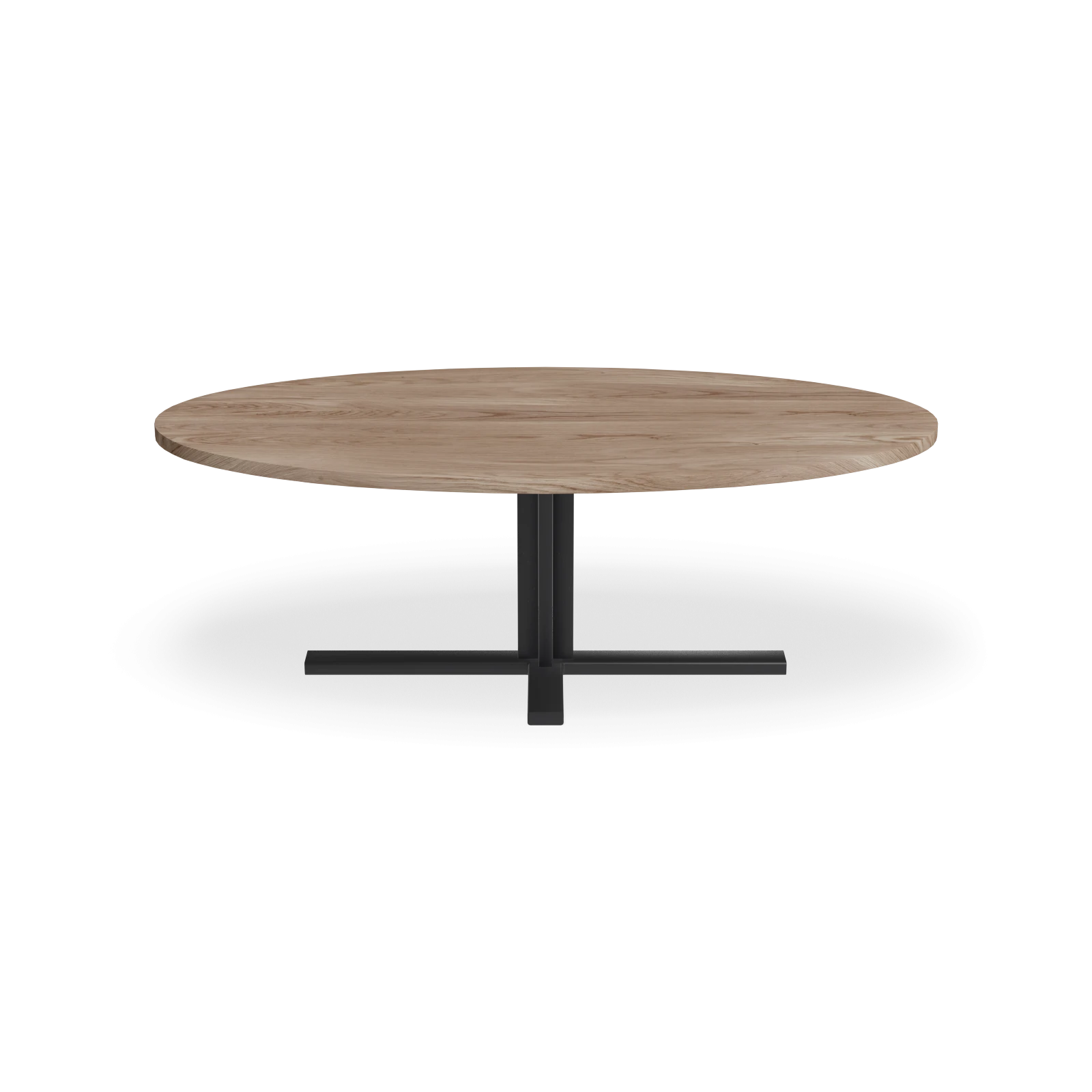 Eettafel Kolos- Ovaal Eiken Kiezel (220x110cm)