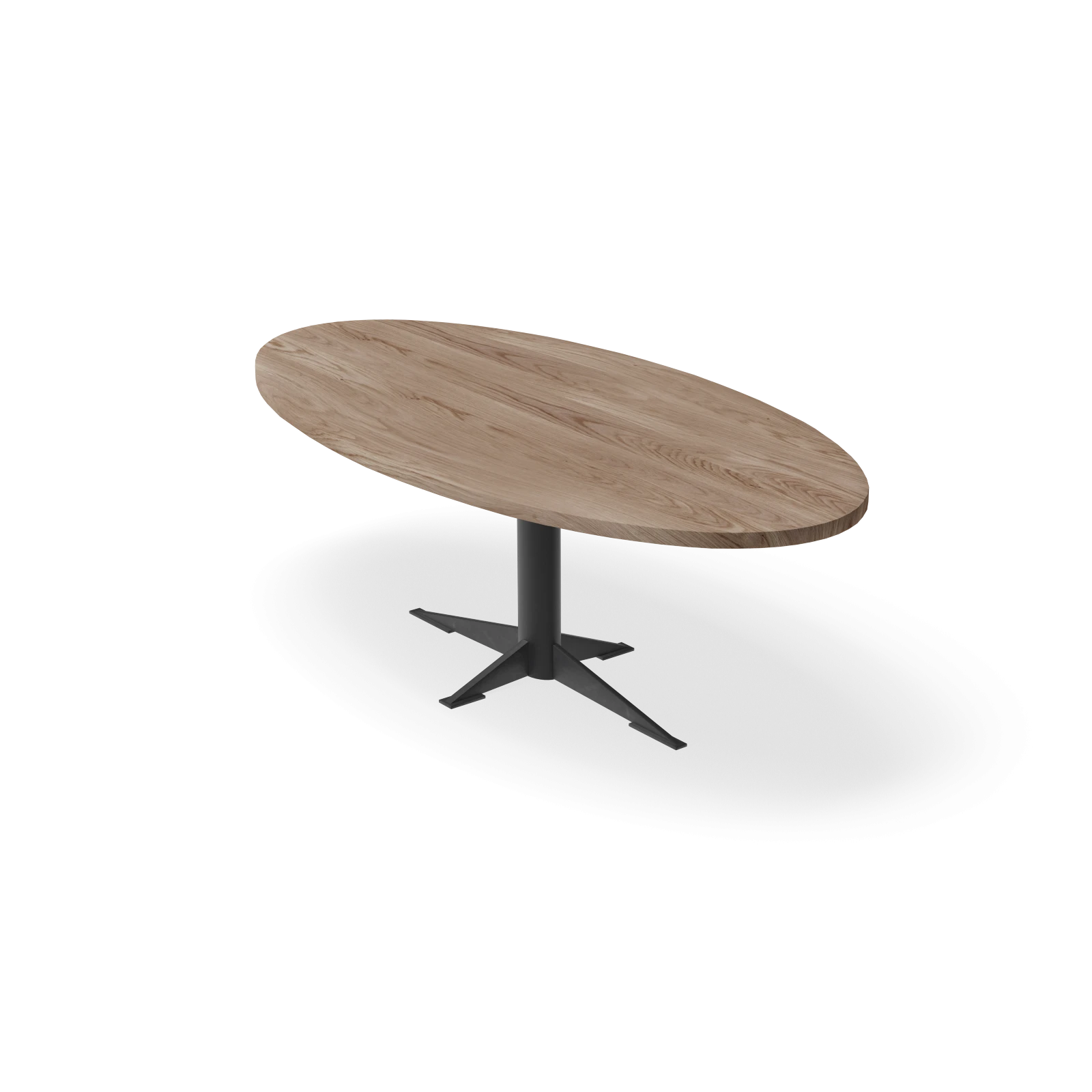 Eettafel Westfield- Ovaal Eiken Kiezel (220x110cm)