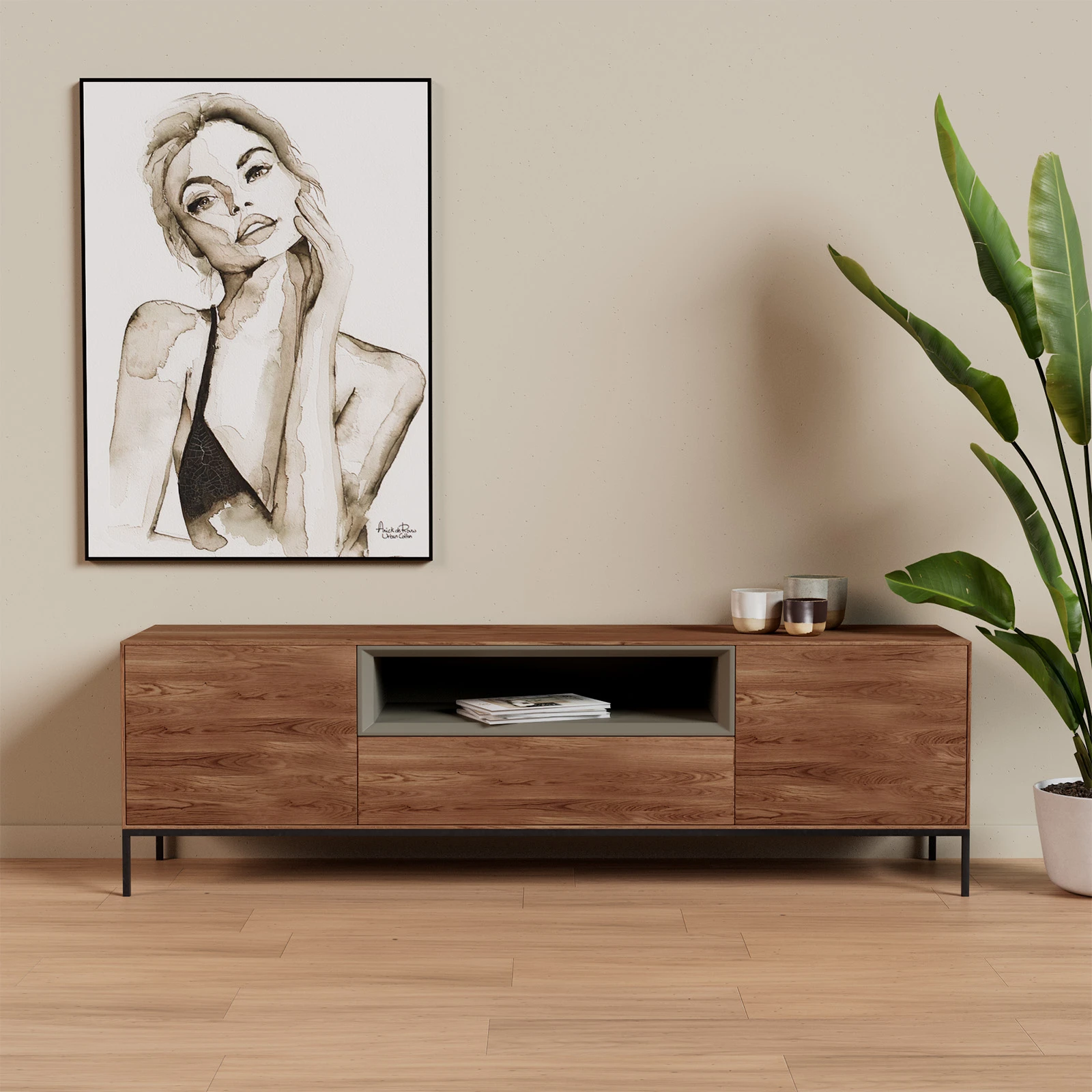TV Meubel Verweerd 180cm Poot