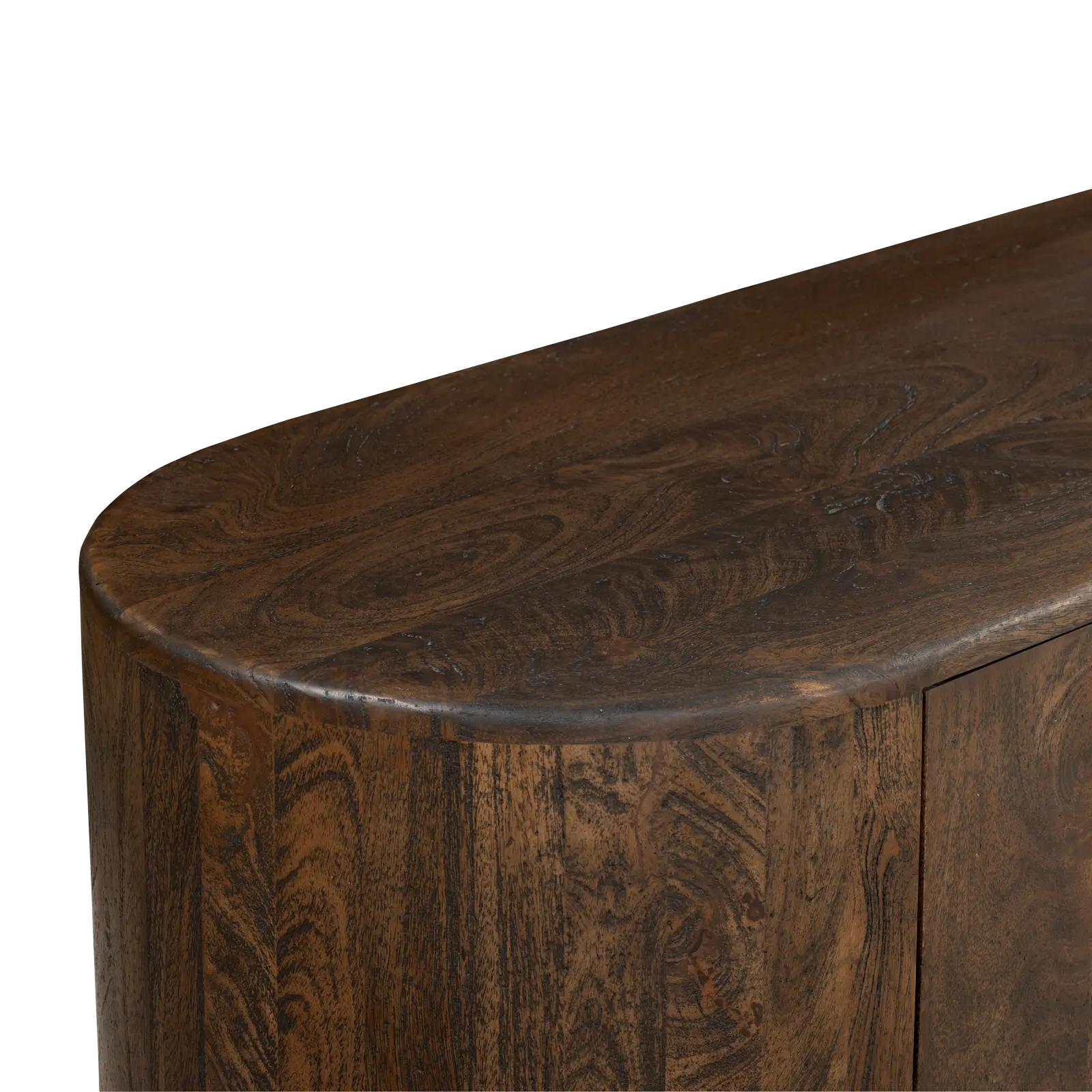 TV meubel Kess - 190 cm - Mangohout Cacao Bruin - 2 deuren, 2 laden