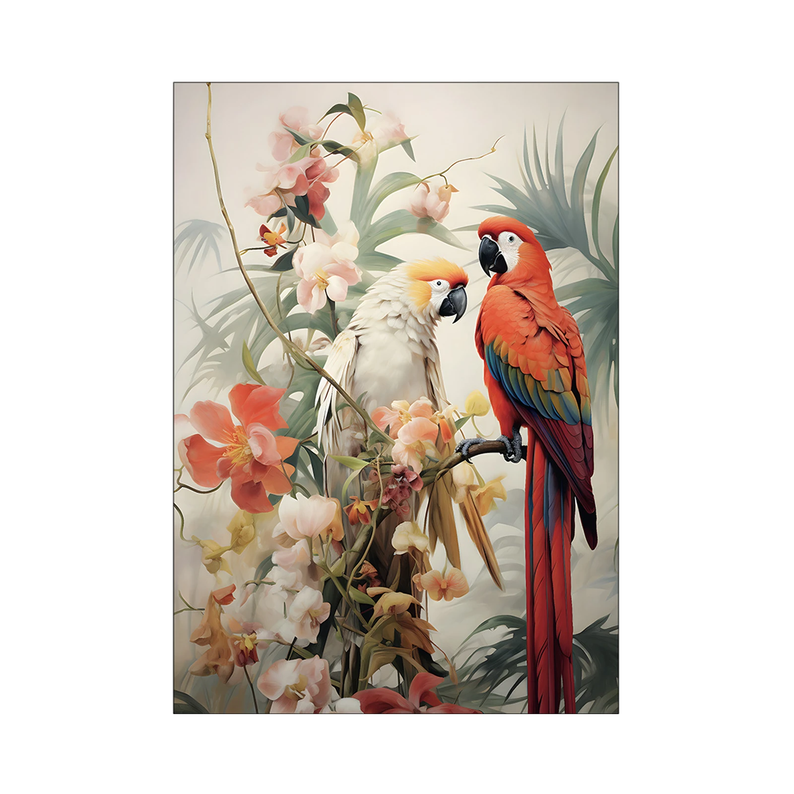 Wanddecoratie 145x110 Love Birds (medium)