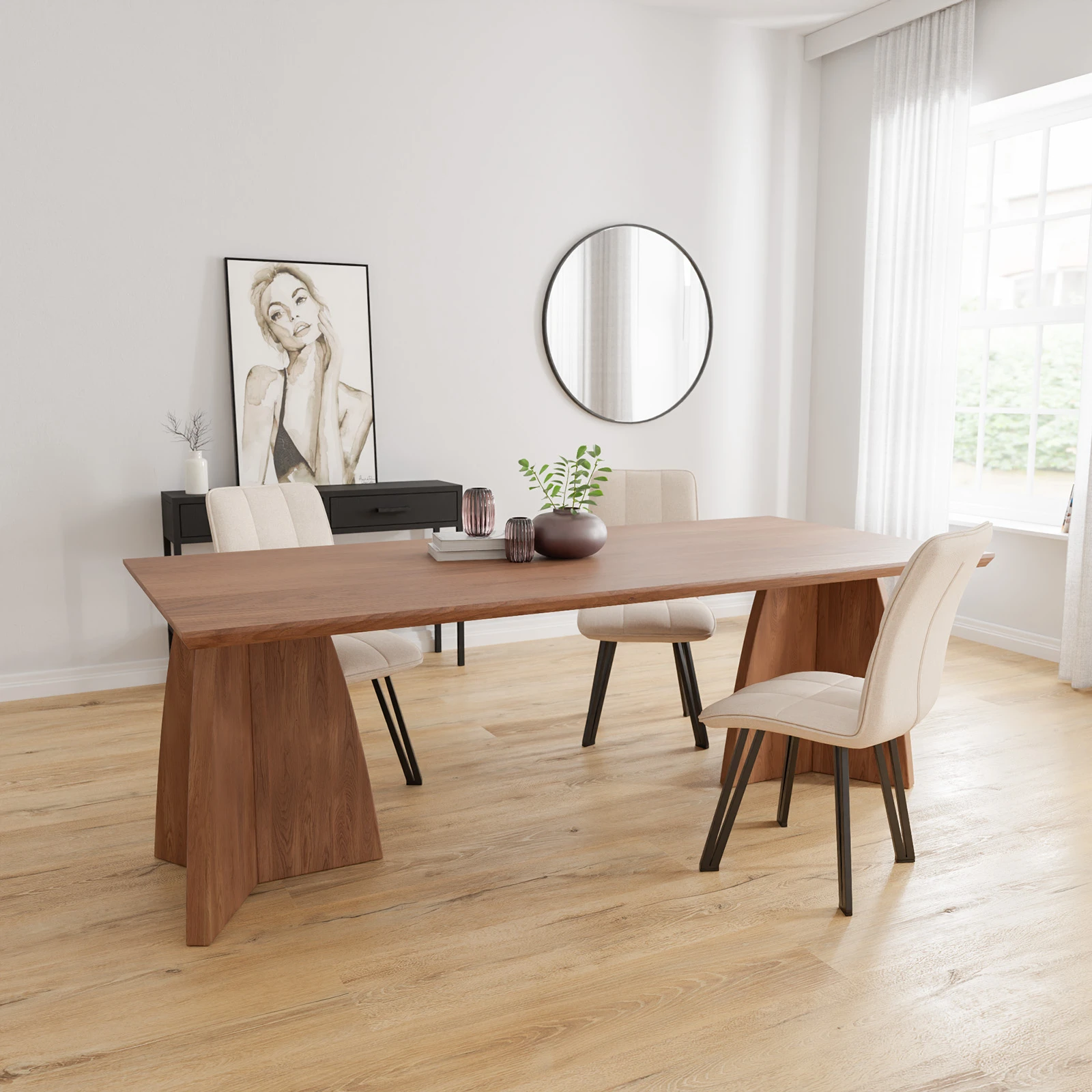 Eettafel Shiso - Rechthoekig Verweerd (220x100cm)