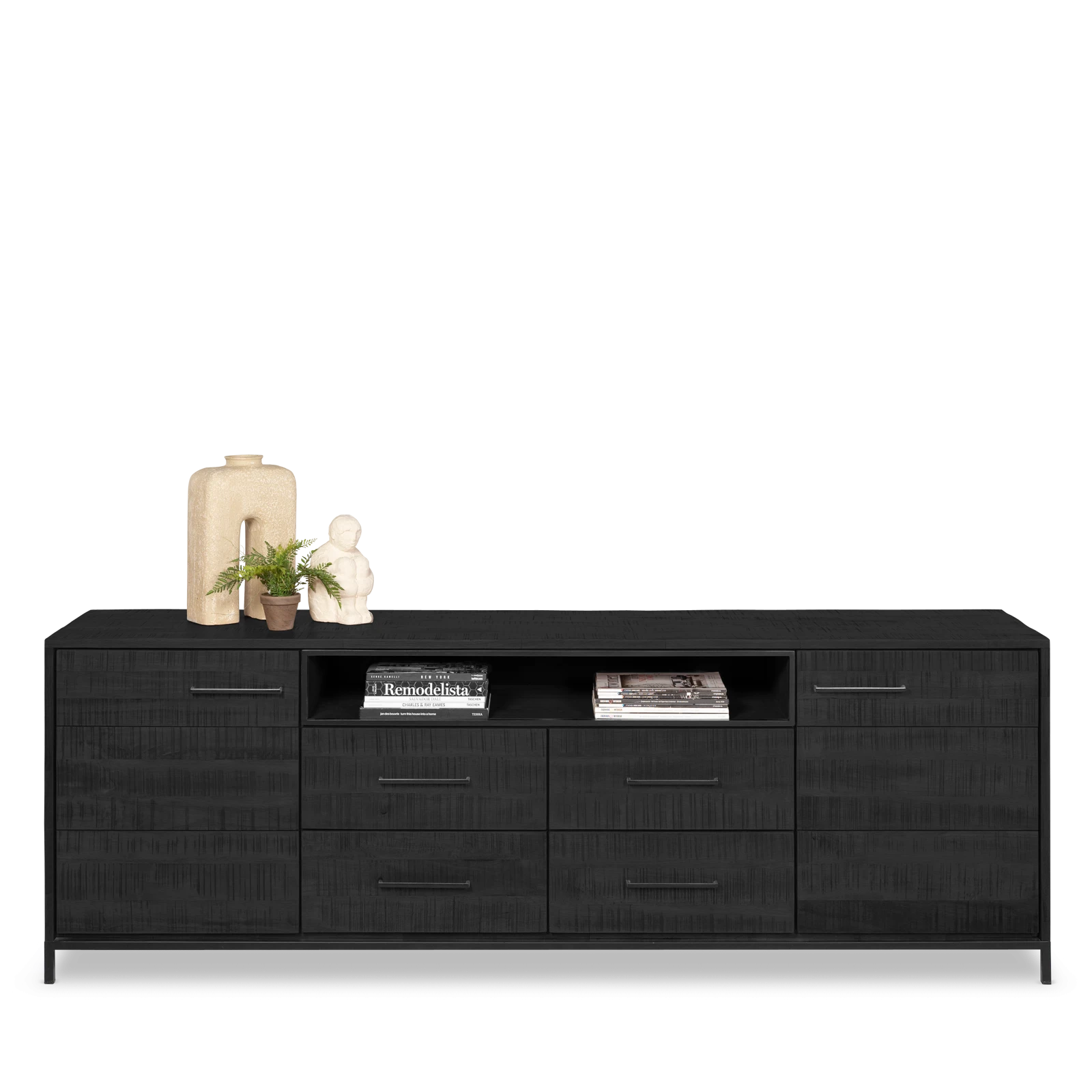 Tv meubel (hoog) Panama - Zwart
