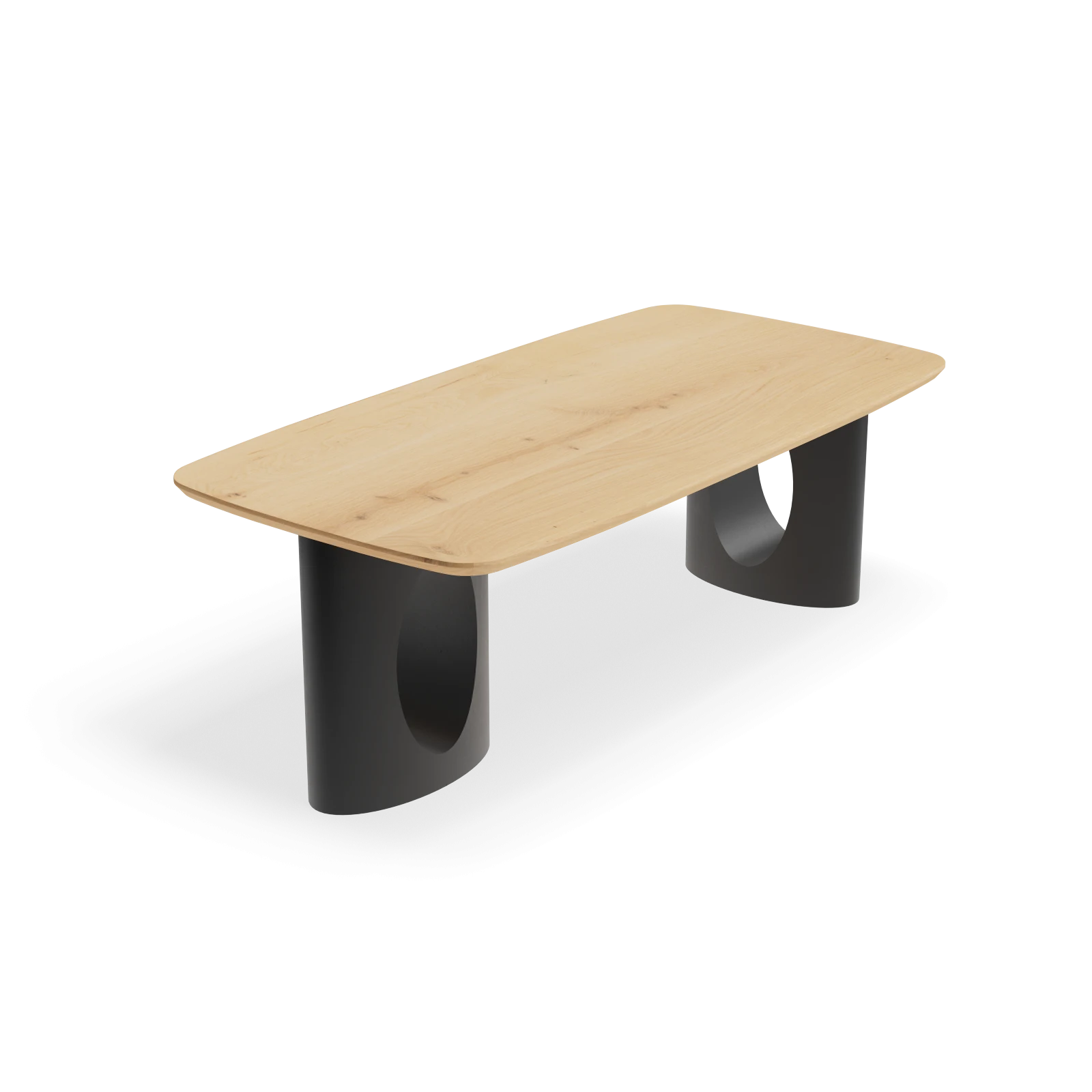 Eettafel Cone - Deens Ovaal Nature White (220x110cm)