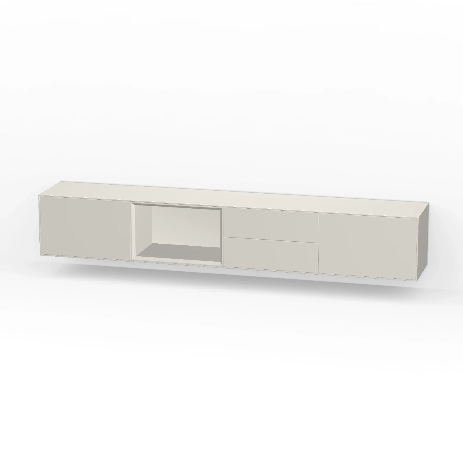 TV Meubel Pepper White 240cm Zwevend