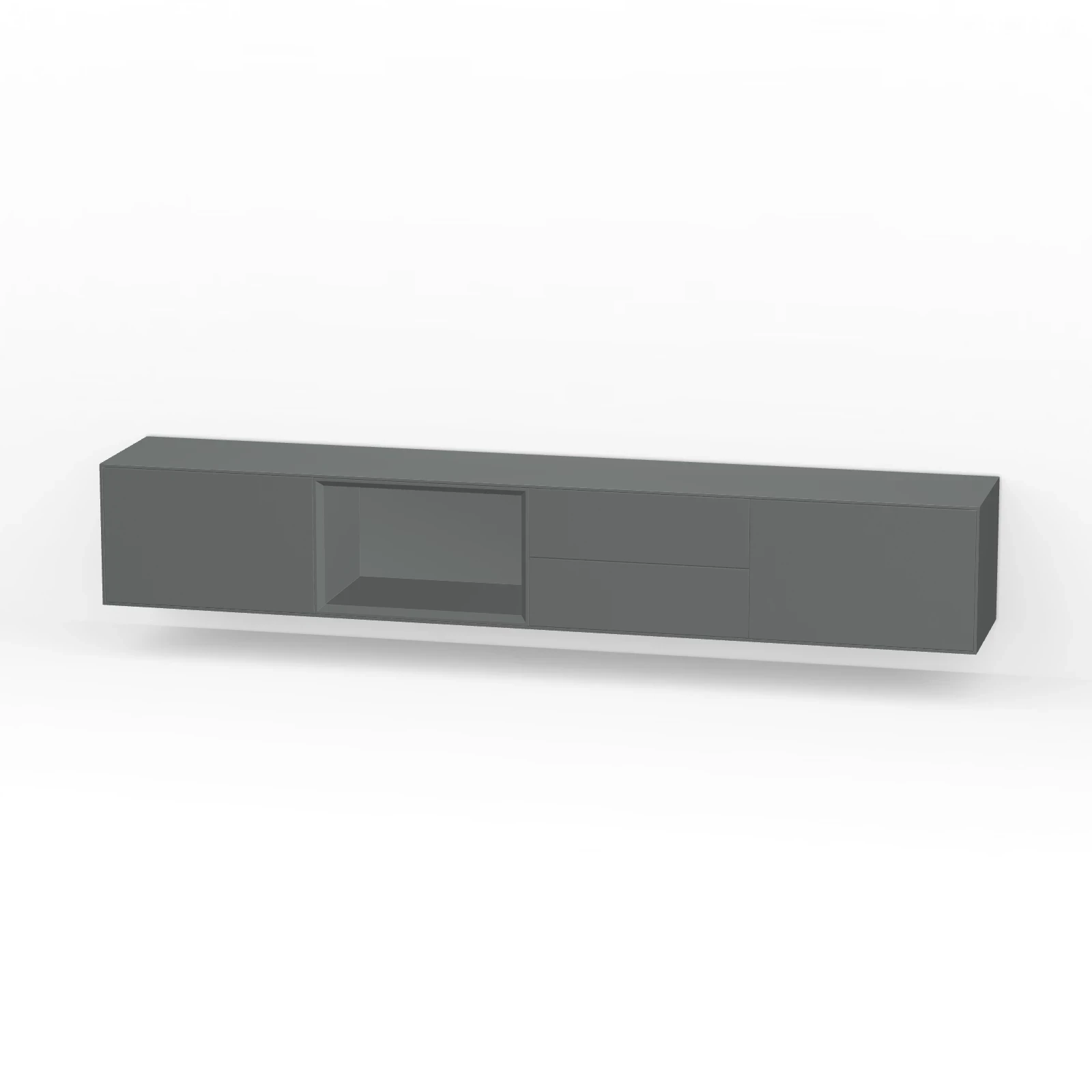 TV Meubel Traffic Grey 240cm Zwevend