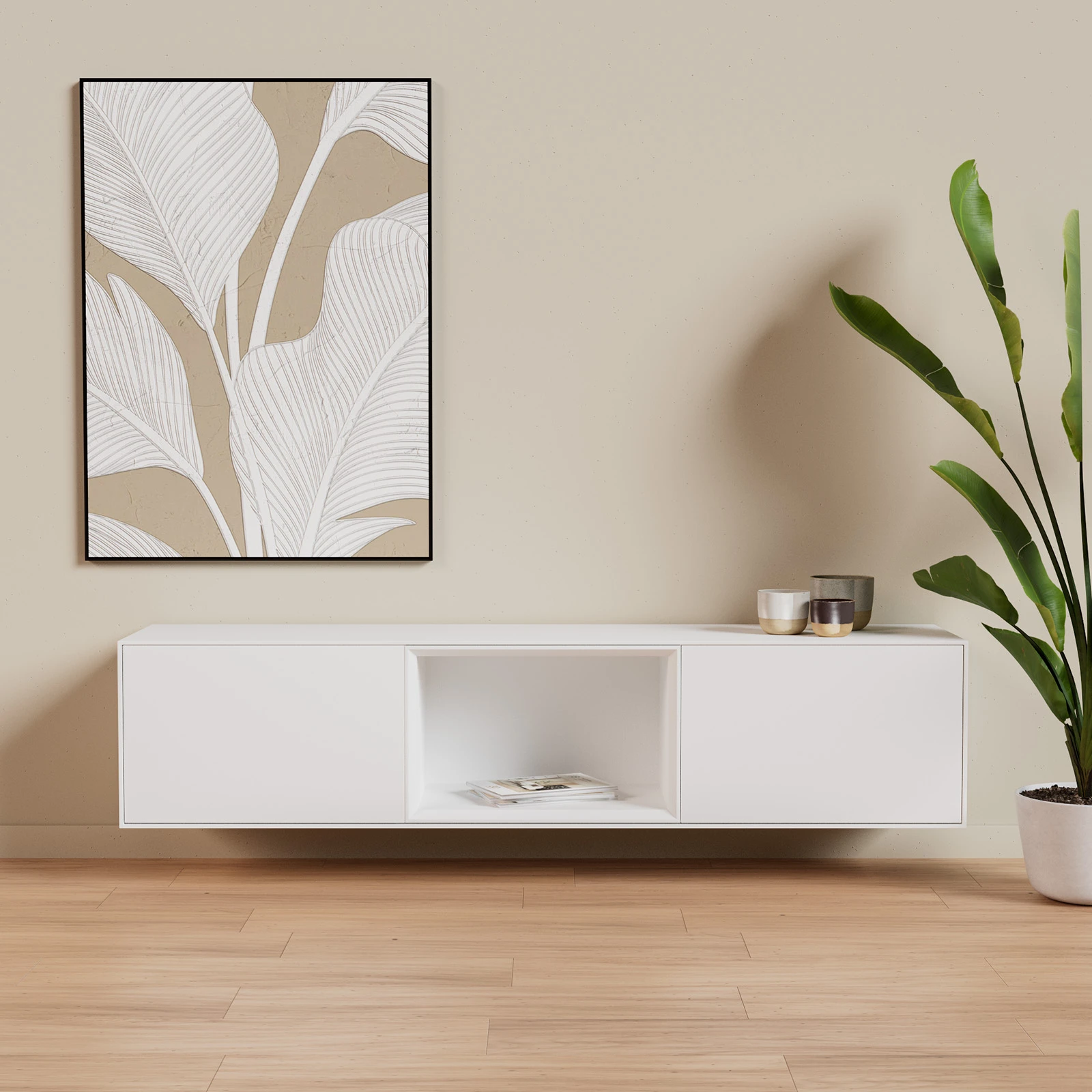 TV Meubel Signal White 180cm Zwevend