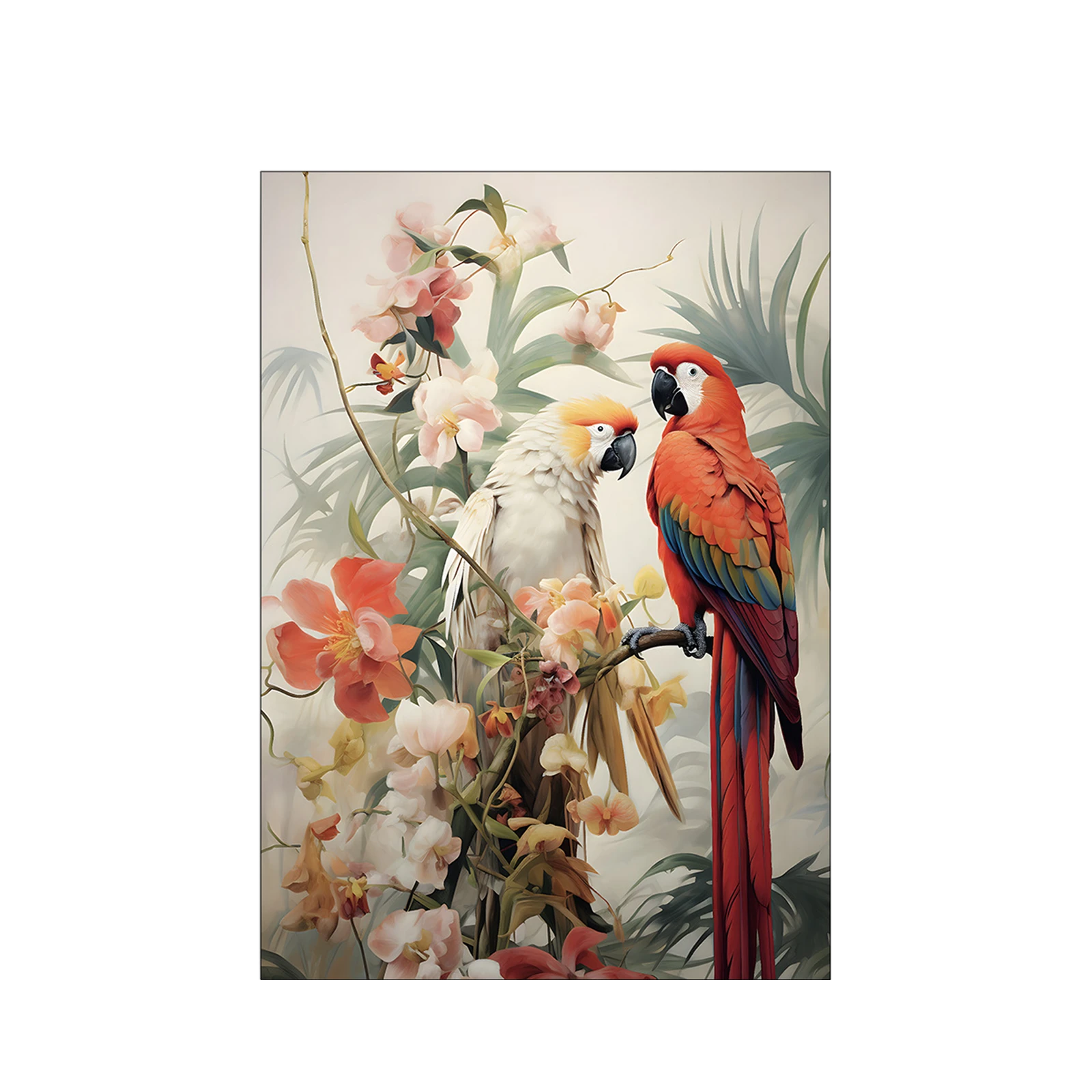 Wanddecoratie 110x80 Love Birds (small)