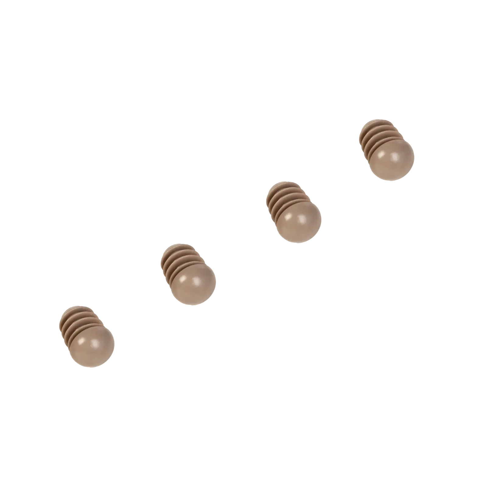 Dop (set van 4) Poot K/P - Kent/Pompiers - Taupe