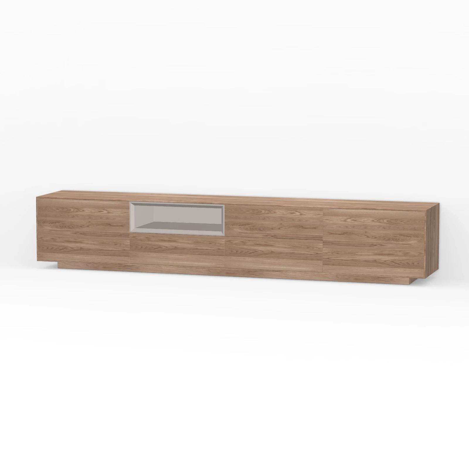 TV Meubel Kiezel 240cm Plint