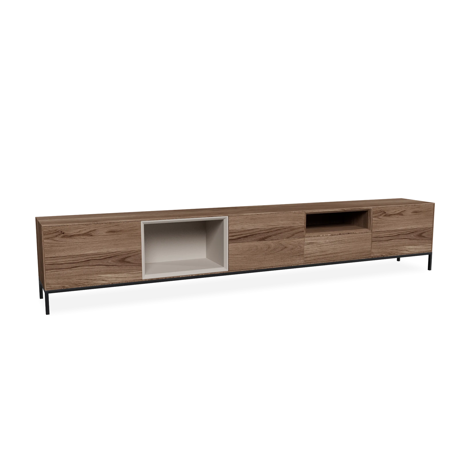 TV Meubel Kiezel 300cm Poot