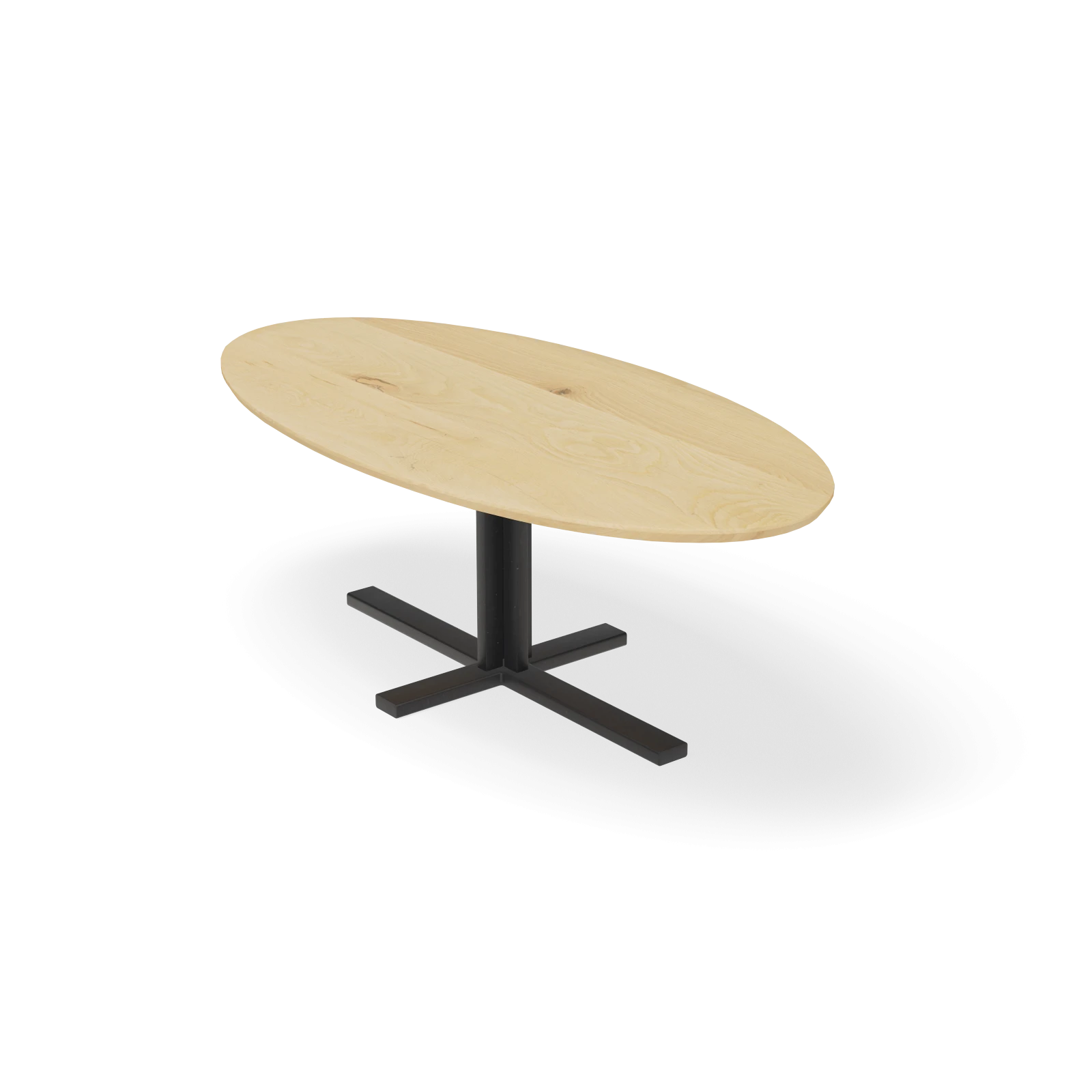 Eettafel Kolos - Ovaal Eiken Nature White (220x110cm)